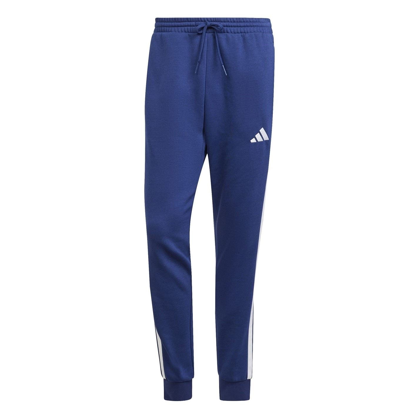 adidas Fleece Tapered Cuff 3 Stripes Joggers M