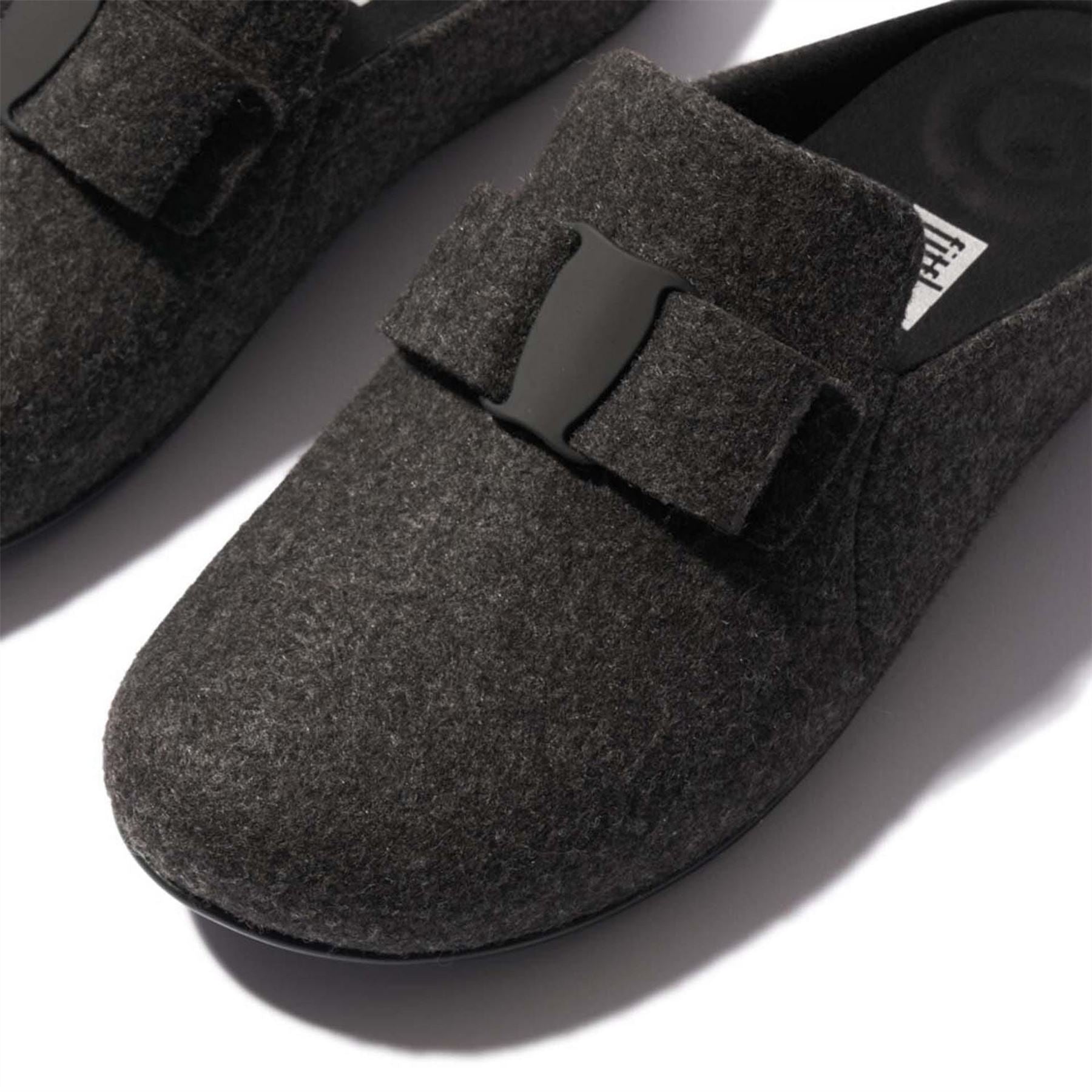 Fitflop Ii Haus E01 Bow Felt Slippers