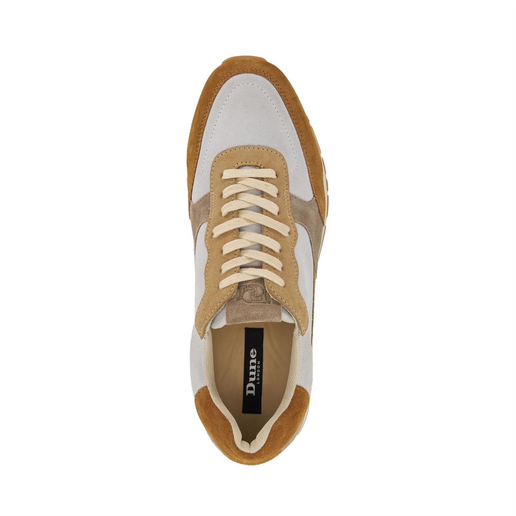Dune London Treaty Textured Lace Up Trainers