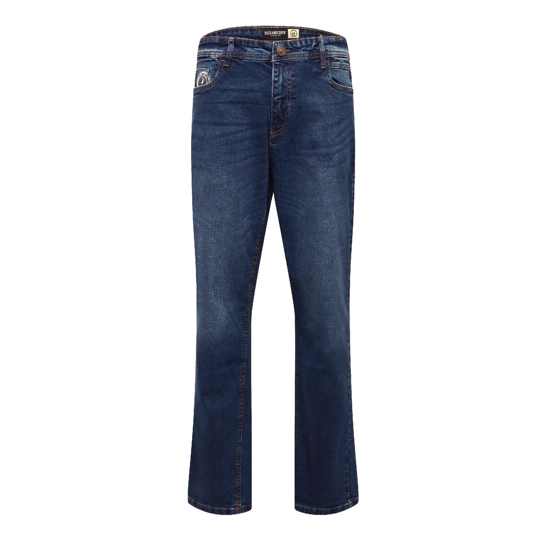 Duck and Cover Straight Fit Five Pocket Jeans