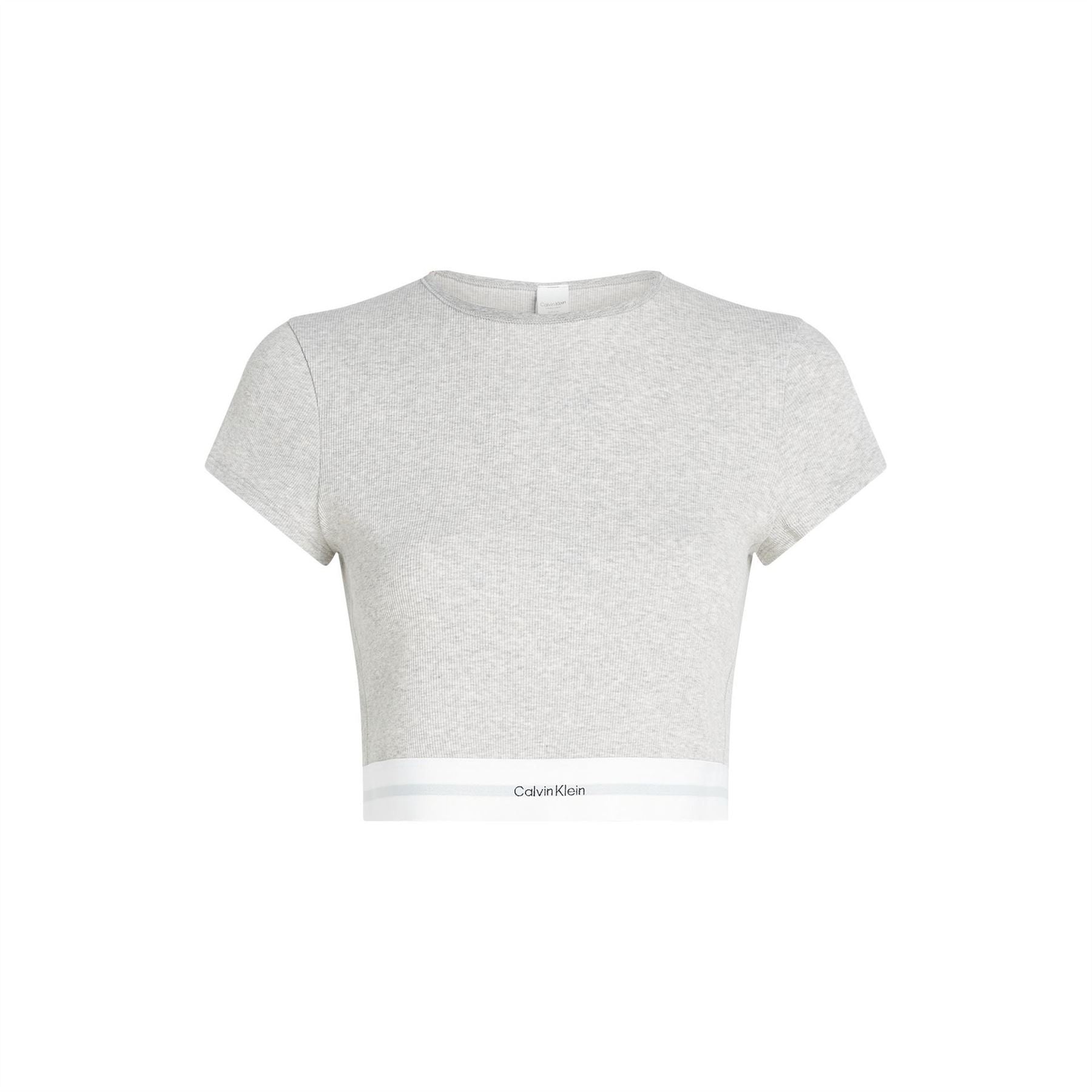 Calvin Klein Stretch Rib Crop T-Shirt