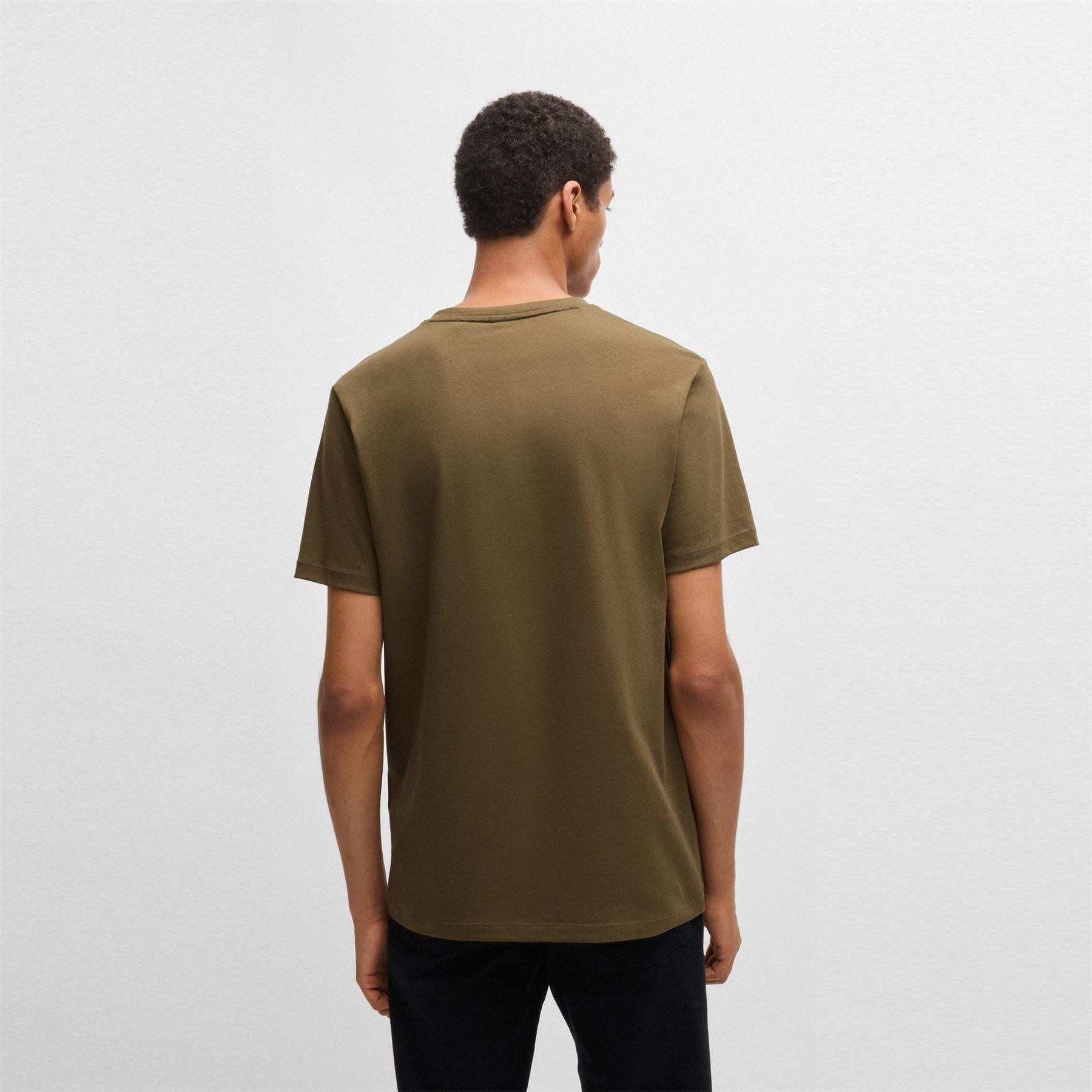 Boss BOSS ORANGE Tales T Shirt with Logo Patch Premium Cotton
