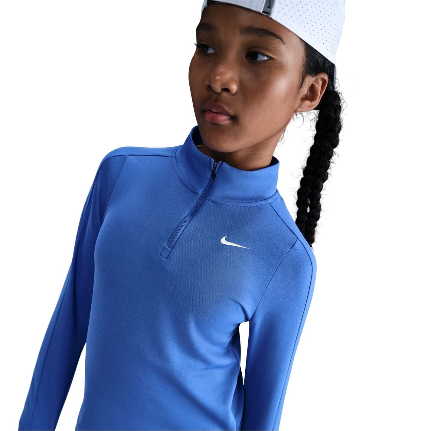 Nike Older Girls Dri Fit Long Sleeve Half Zip