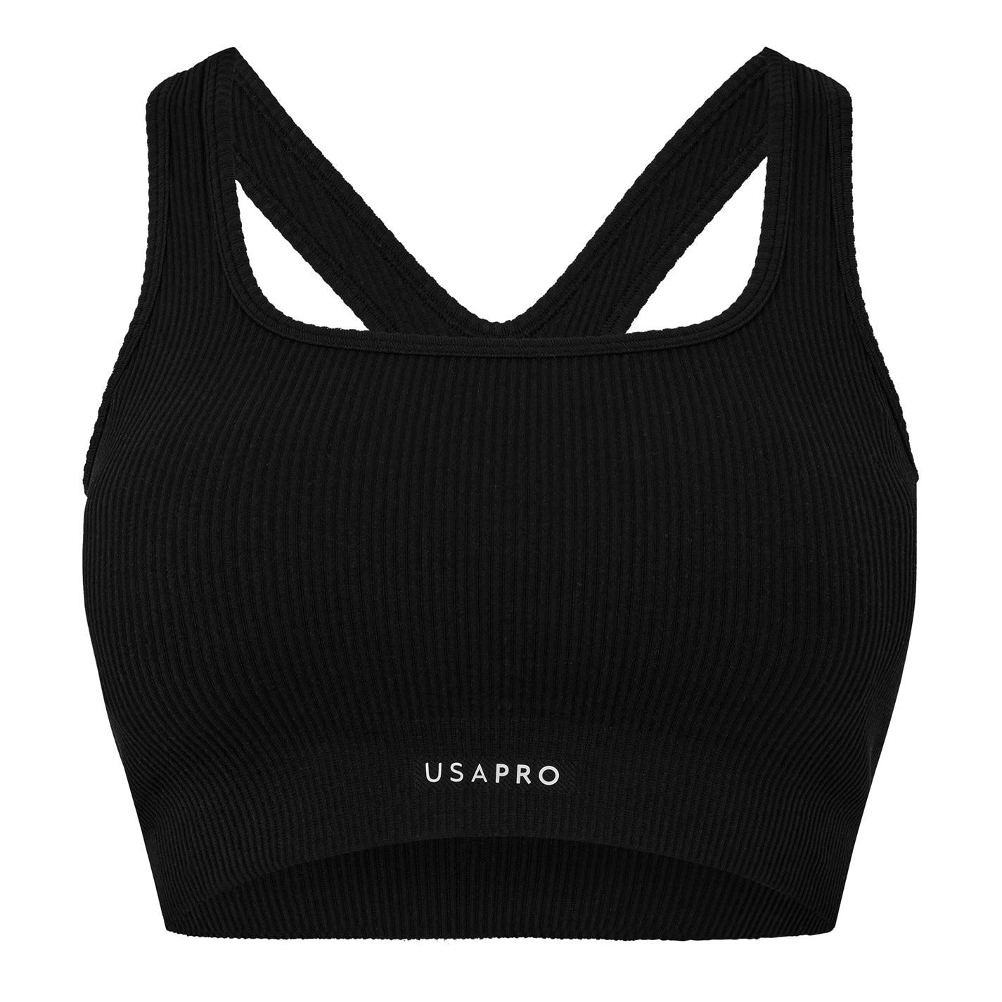 USA Pro Womens Pro Seamless Ribbed Bra