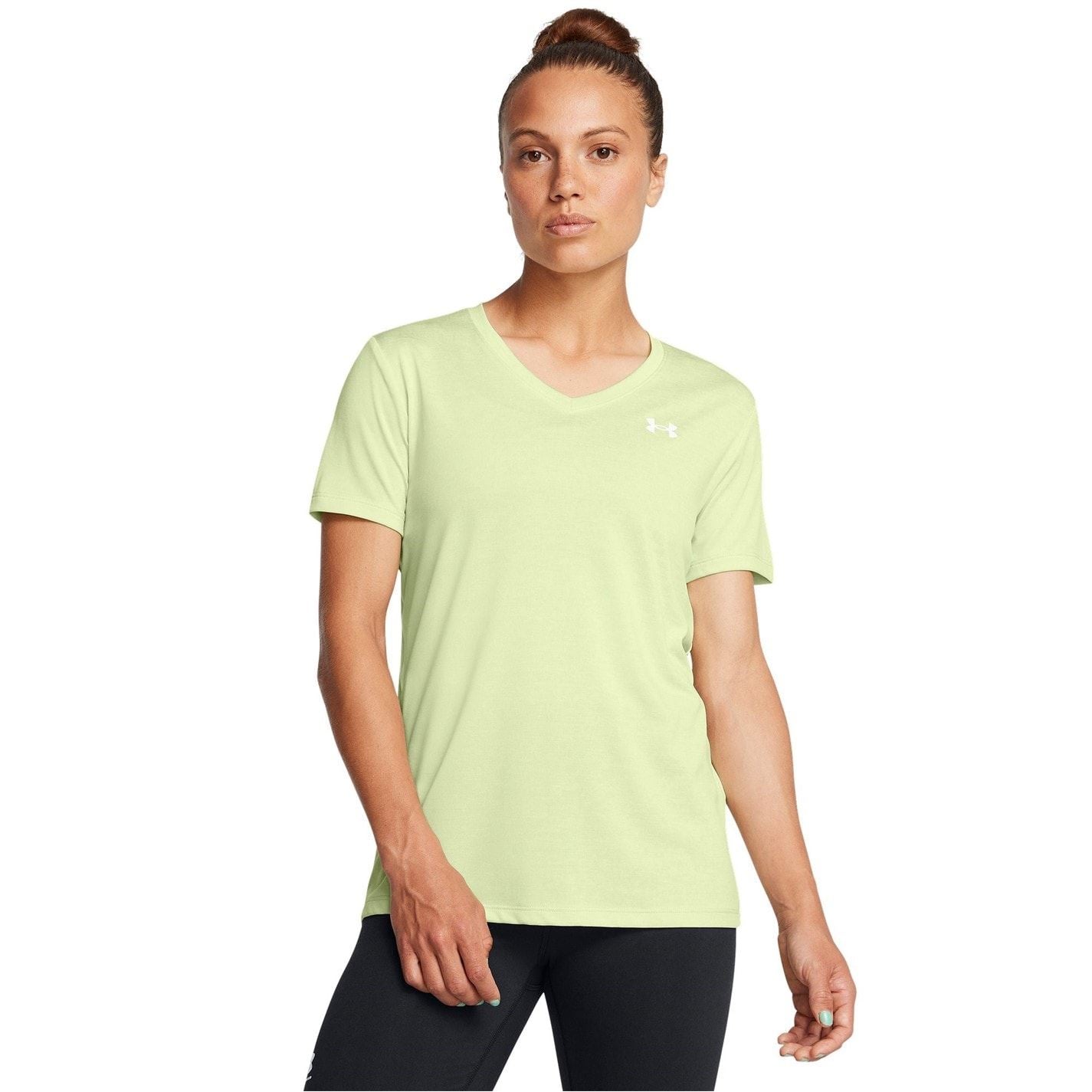 Under Armour Womens Armour Tech™ Twist V Neck Short Sleeve