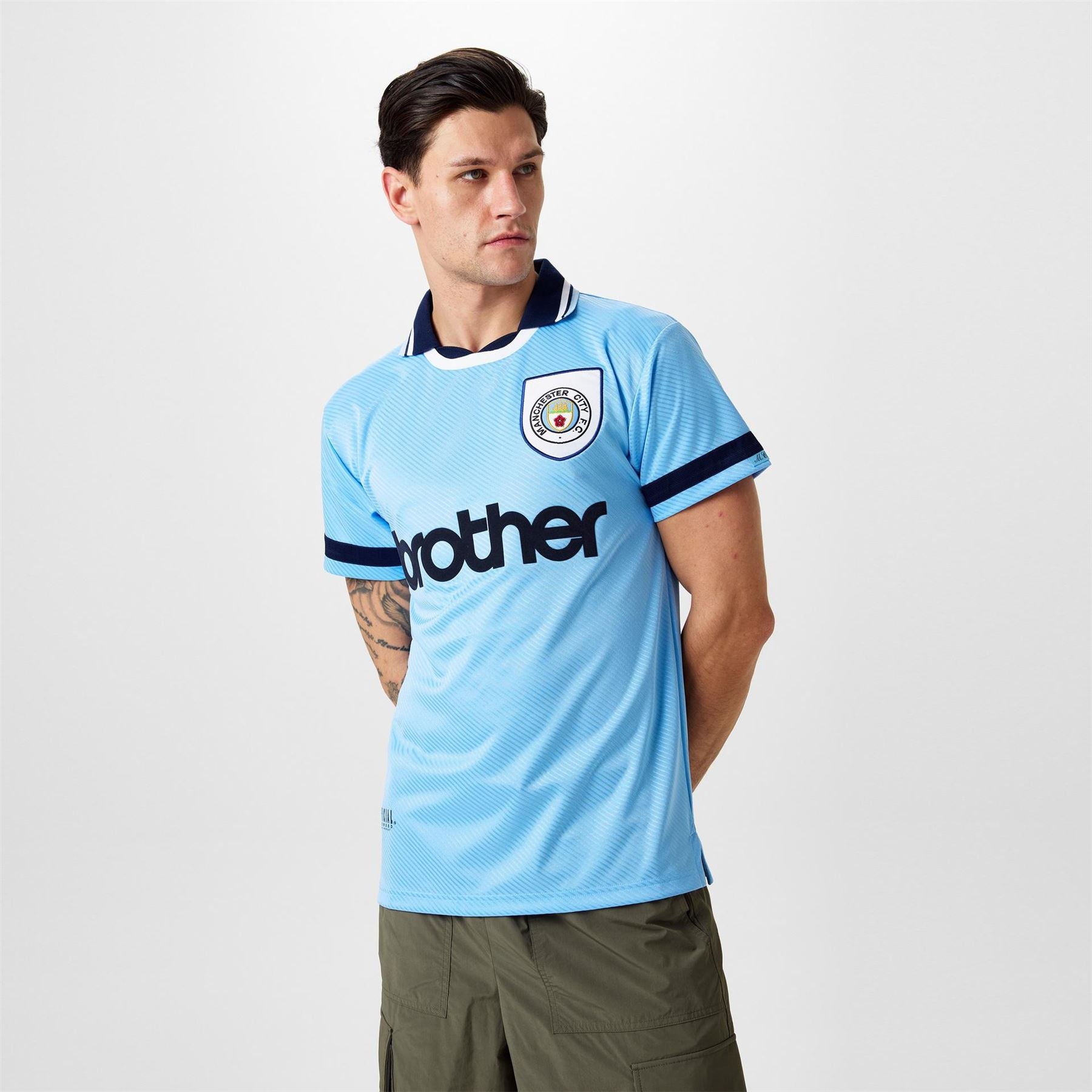 Score Draw Manchester City Fc Home Shirt 1994 1995 Adults