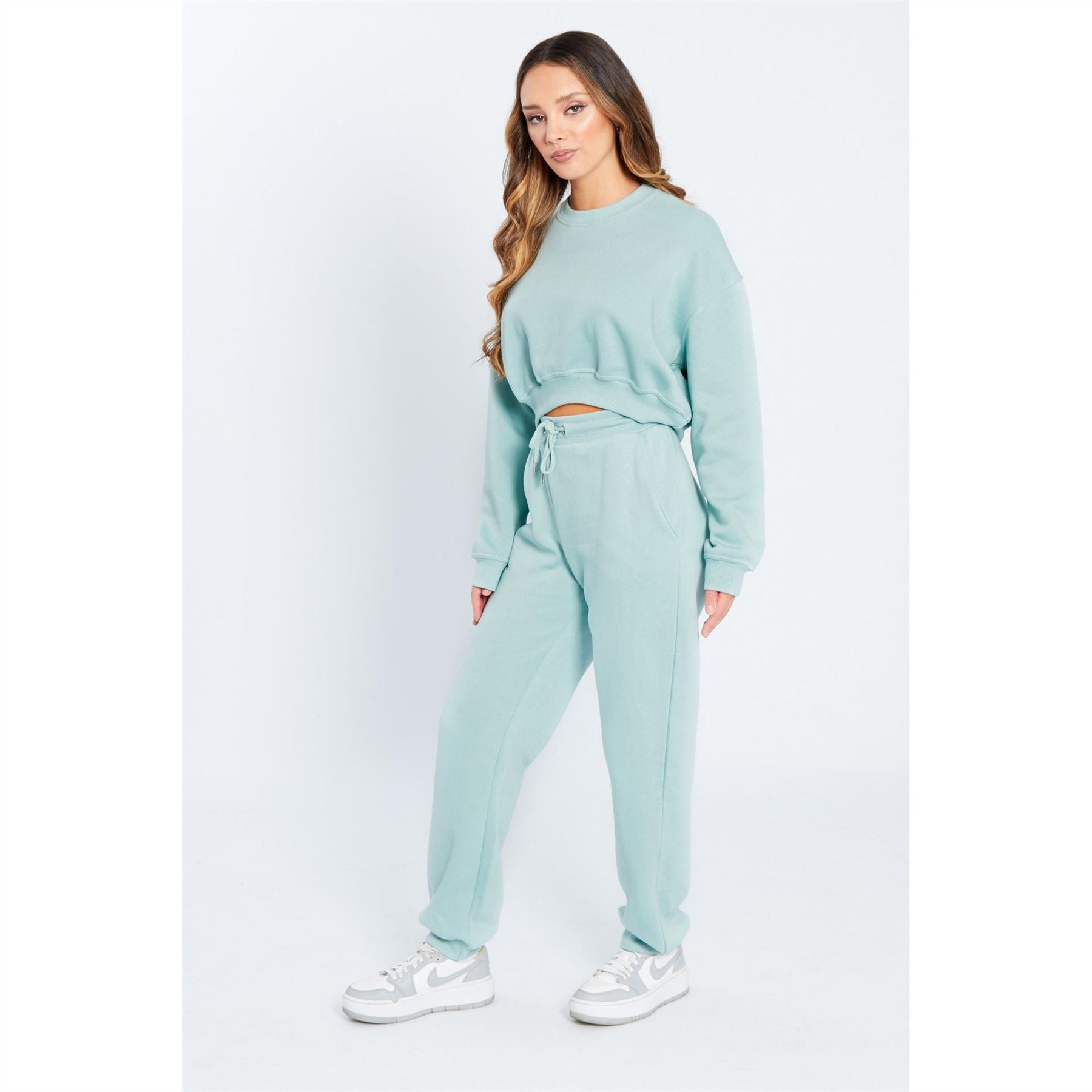 Be You Cropped Crew Neck Relaxed Fit Sweatshirt