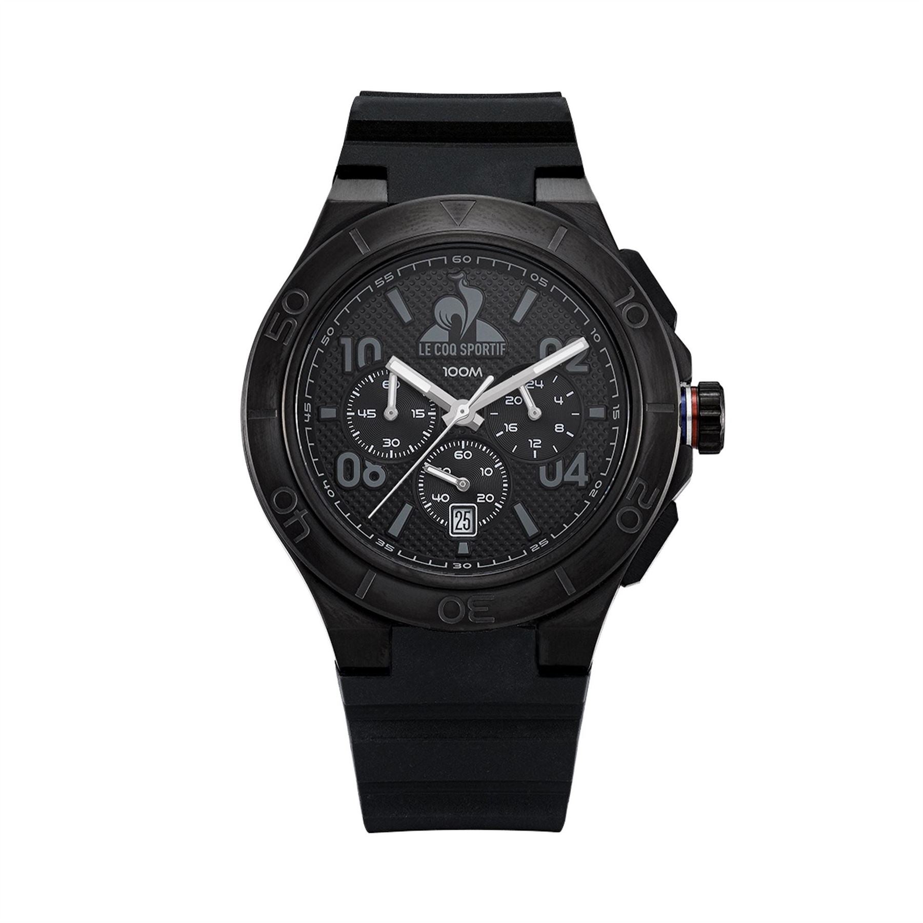 Le Coq Sportif Black Plastic Digital Watch