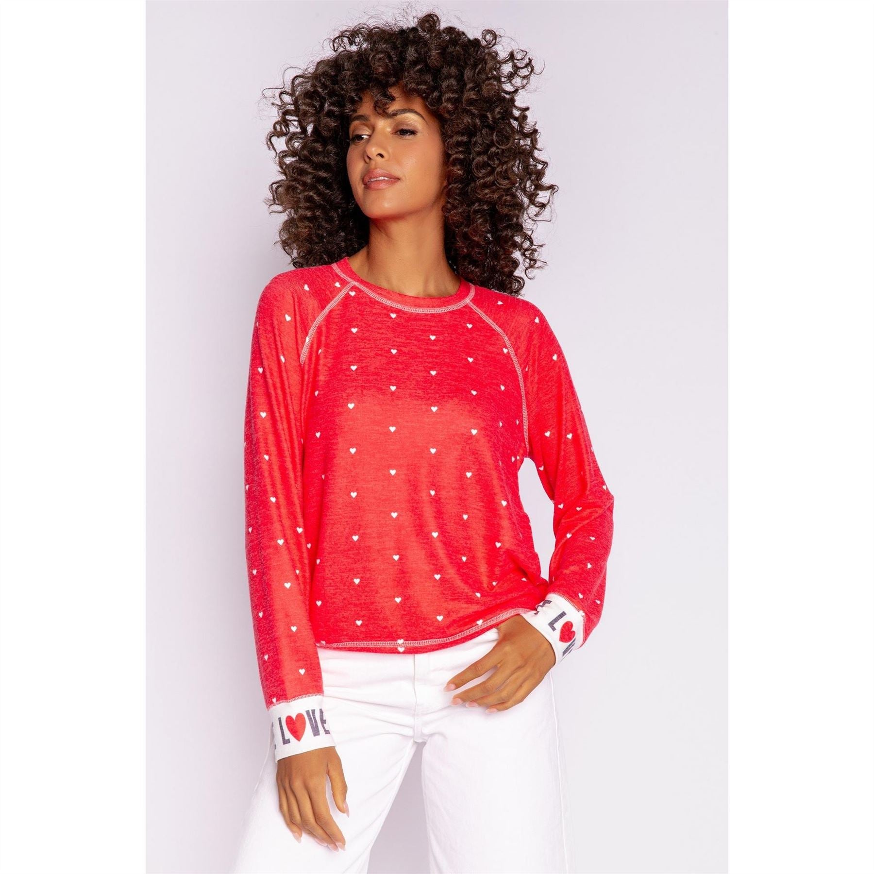 PJ Salvage Salvage Red Loved Shirt