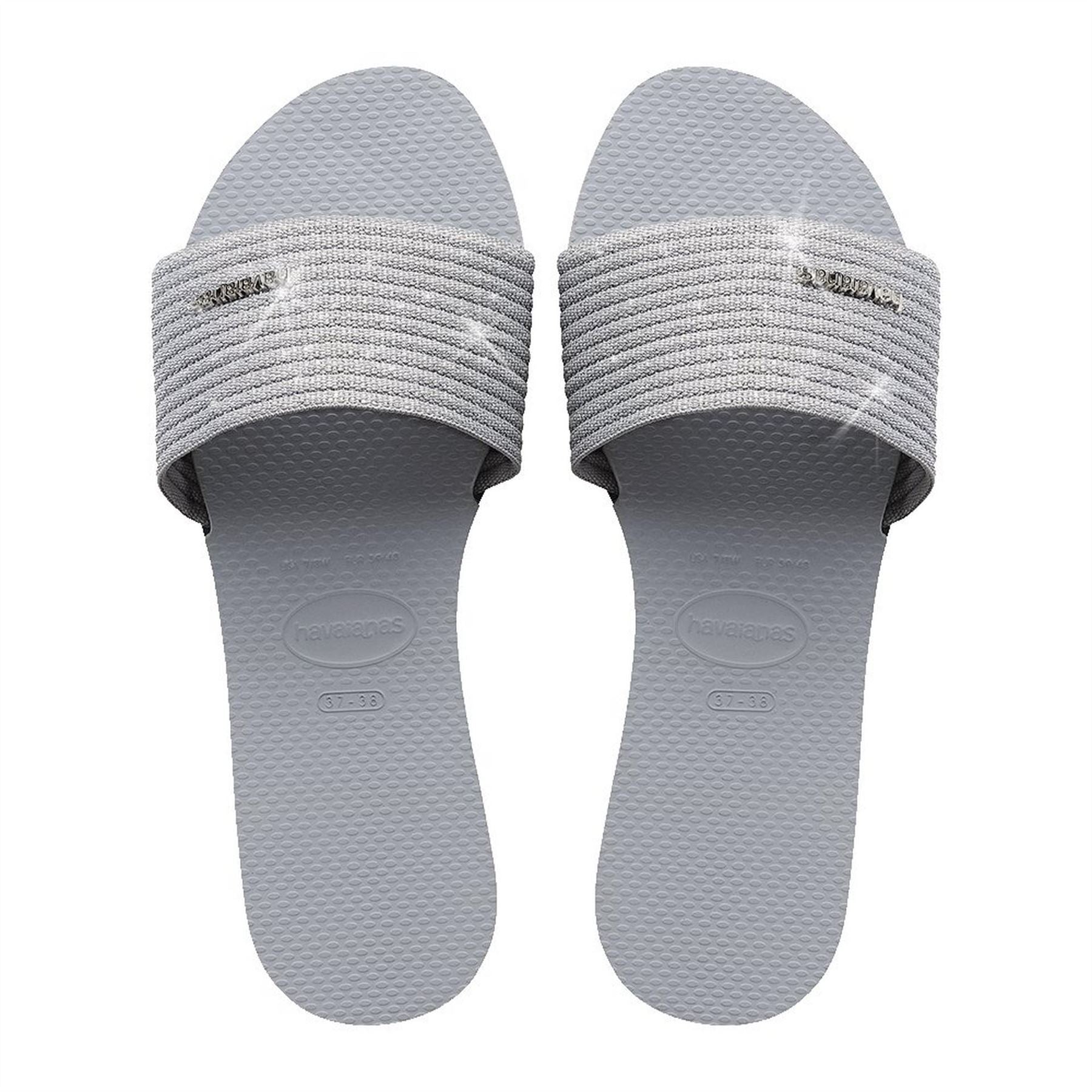 Havaianas Womens Hav. You Malta Metallic Comfy Blue Flip Flops