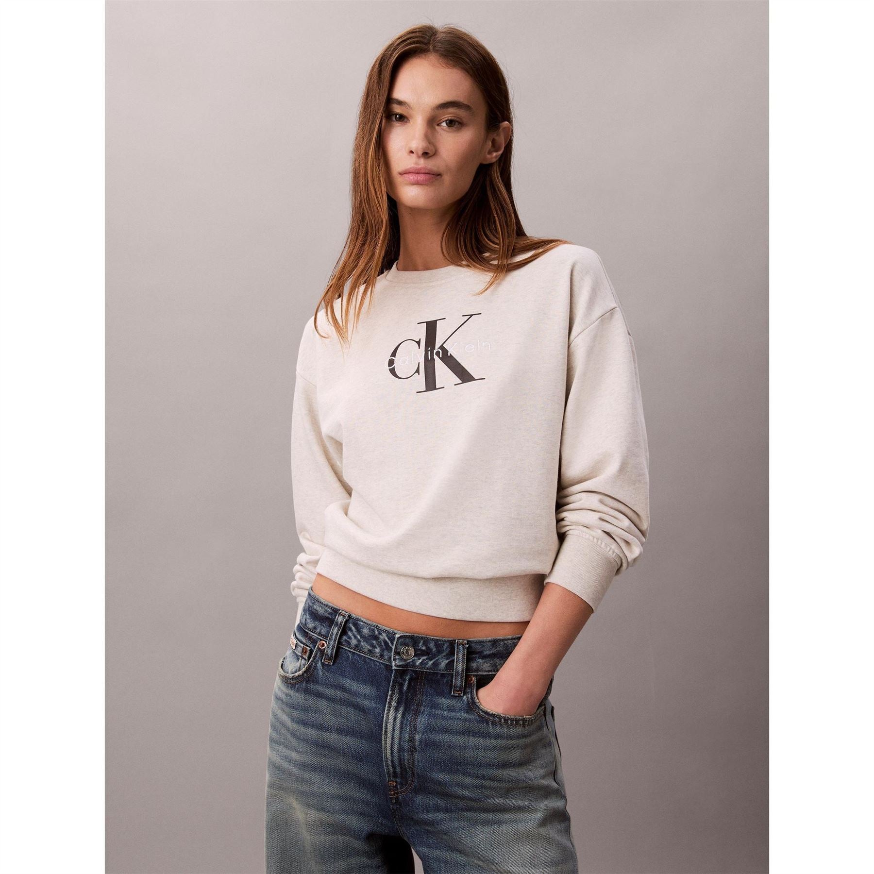 Calvin Klein Jeans Crew Neck Long Sleeve Sweatshirt