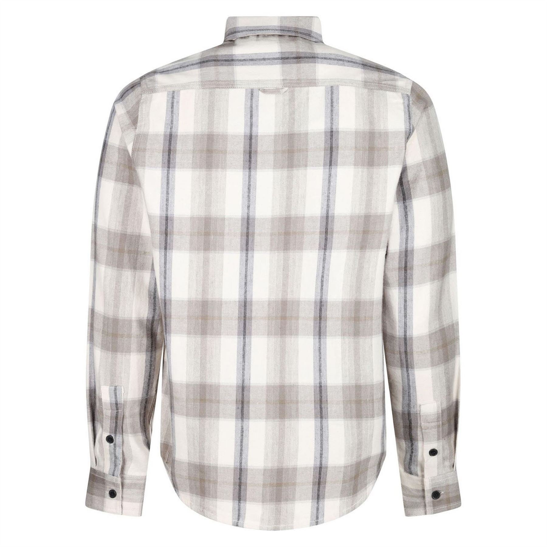 Luke Johnny Mase 2 Plaid Snap Button Overshirt with Chest Pocket