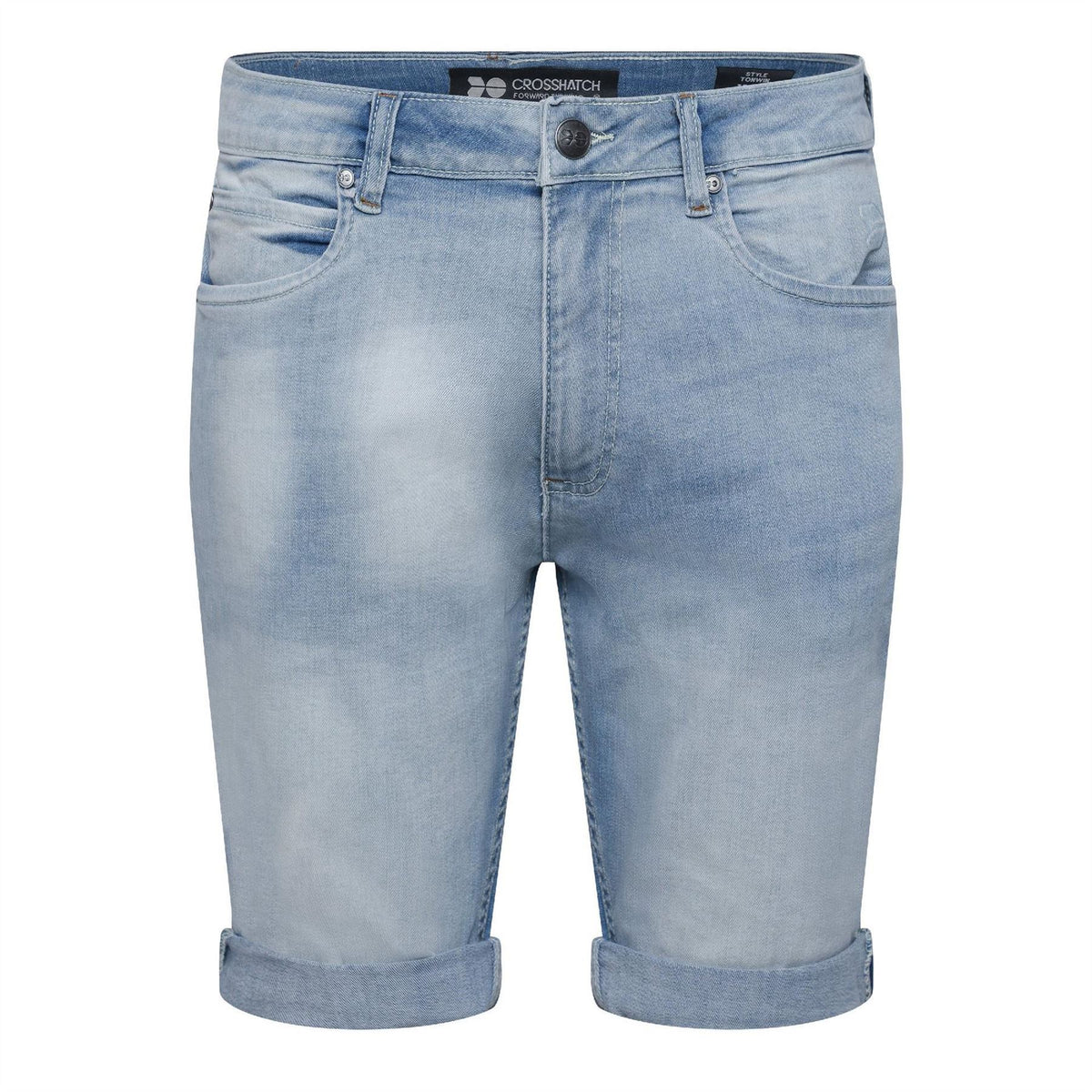 Crosshatch Tonwin Denim Bermuda Shorts