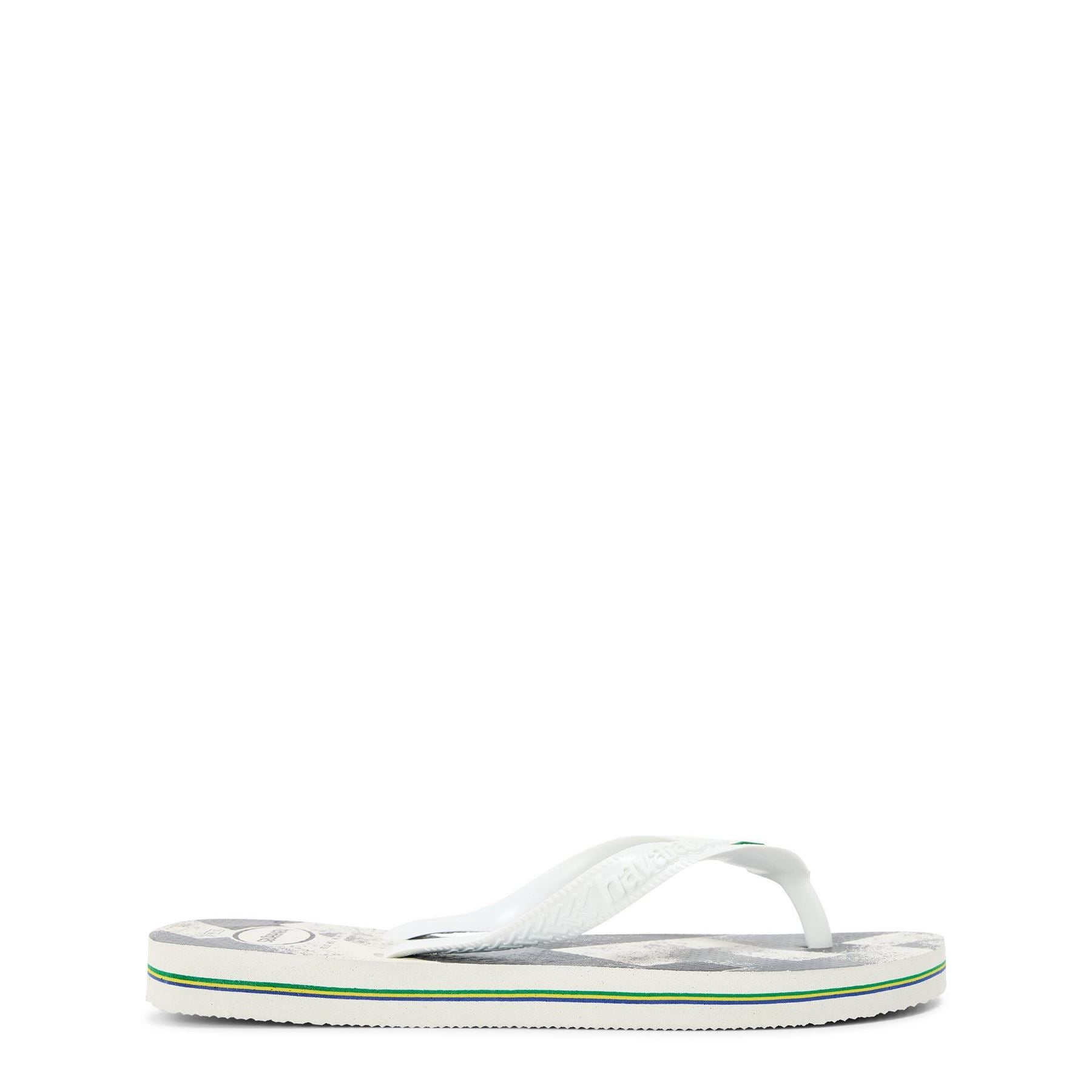 Havaianas Womens Hav. Brasil Fresh Black Black Leaf Flip Flops