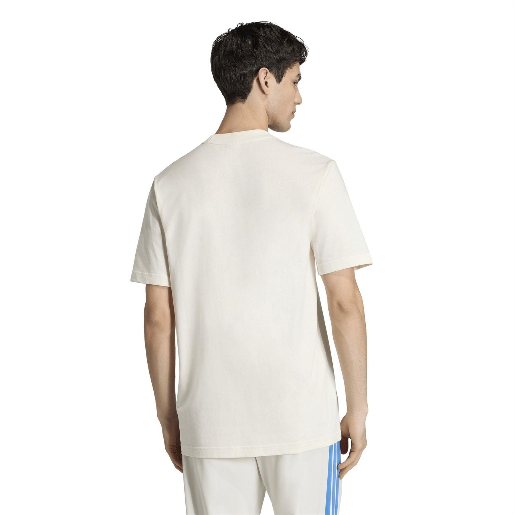adidas Mens Essentials Single Jersey Linear Embroidered Logo T-Shirt