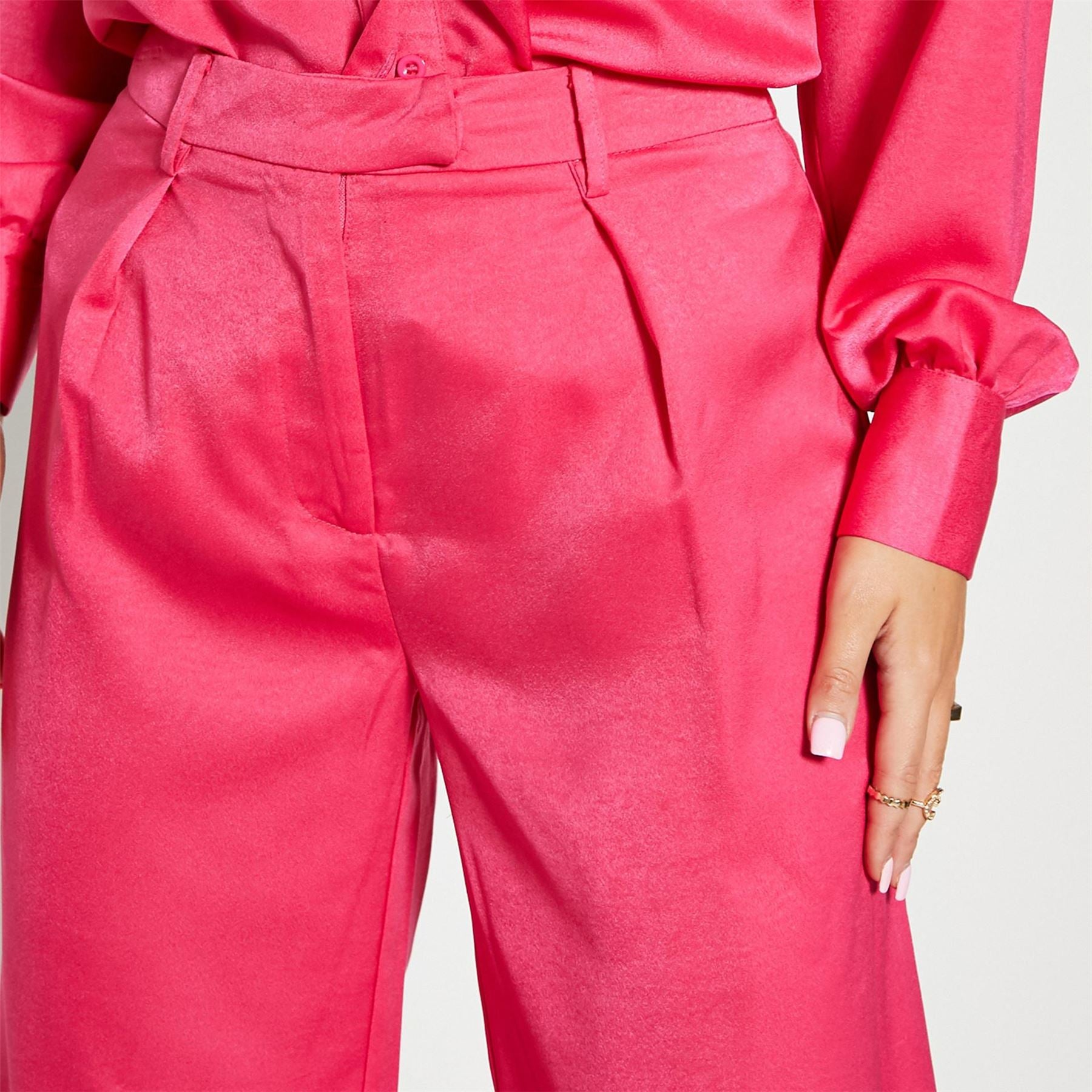 I Saw It First Wide Leg Tailored Trousers
