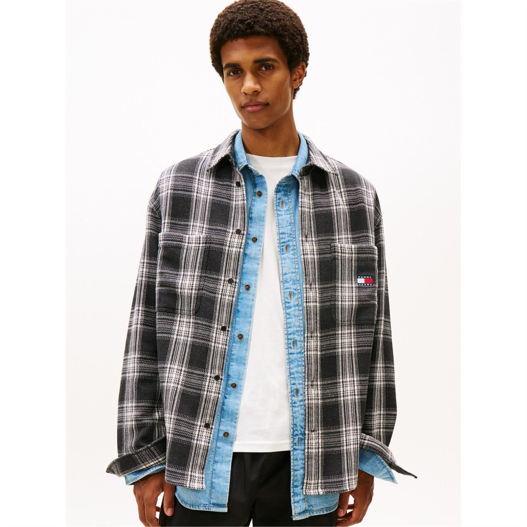 Tommy Jeans Check Brushed Overshirt