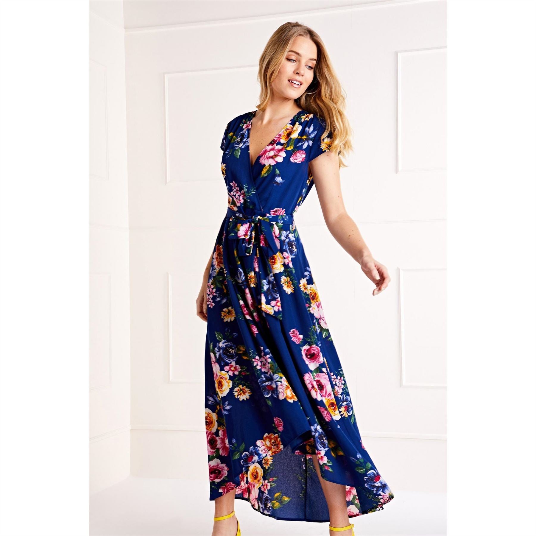 Mela London Front Wrap Floral Dress