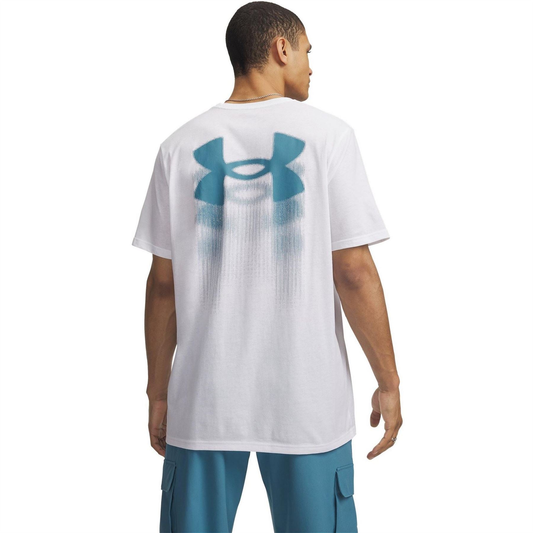 Under Armour Blur Logo Print Crew Neck Short Sleeve T-Shirt