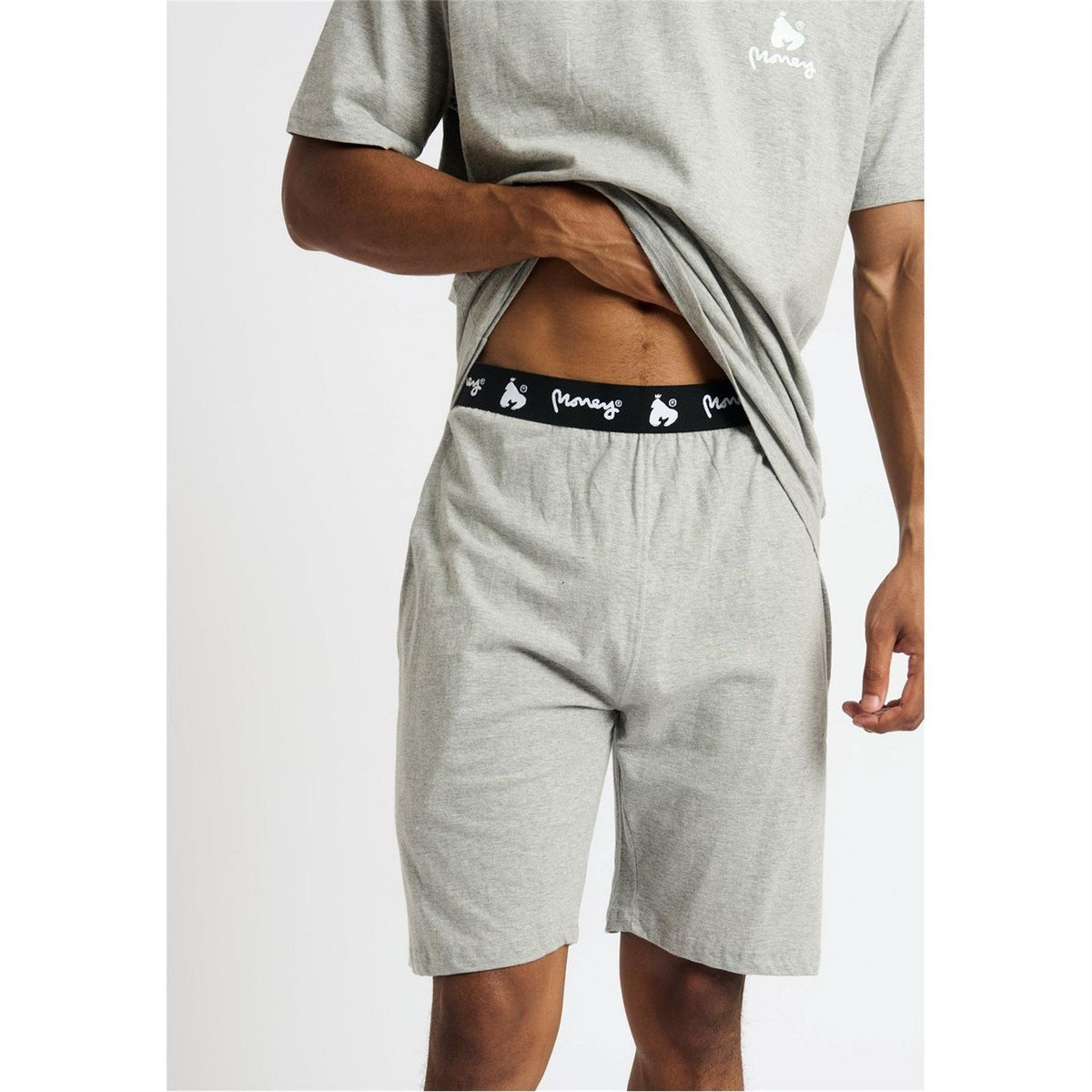 Money Lounger Elasticated Short Twin Set