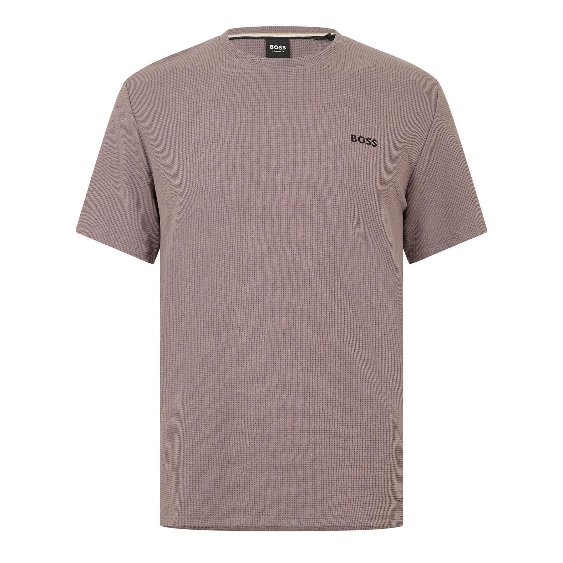 Boss BOSS Bodywear Waffle T Shirt with Structured Design