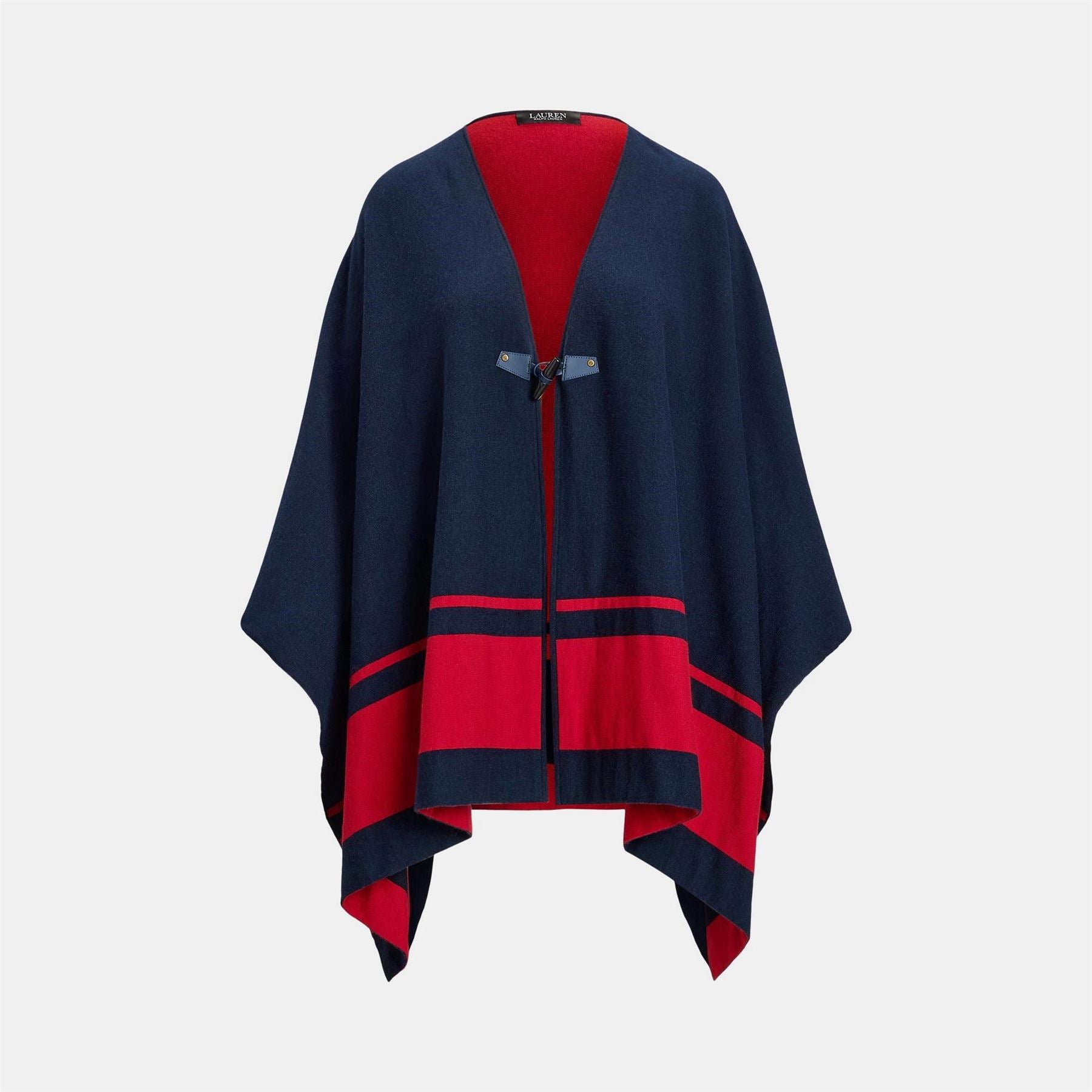 Lauren by Ralph Lauren Tone Intarsia Poncho