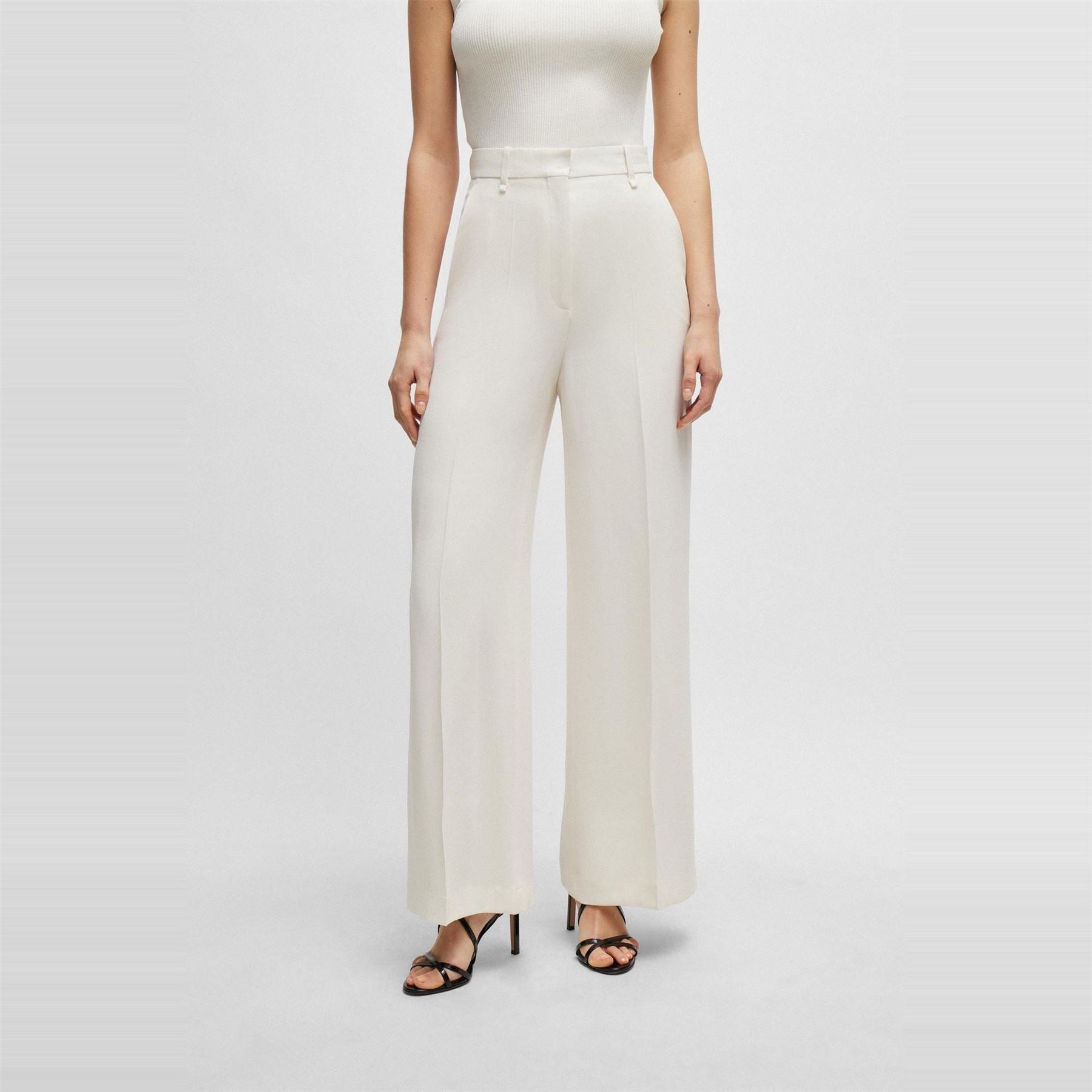Boss Tikela Straight Leg Trousers, Straight Leg Design