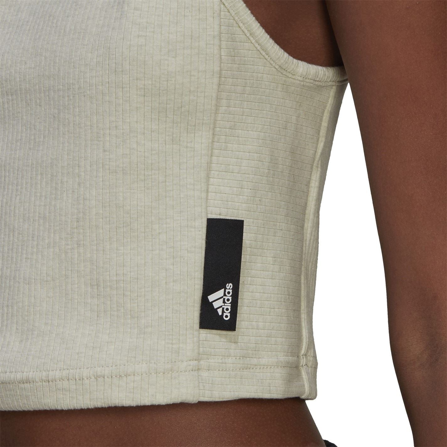 adidas Womens Studio Lounge Rib Tank Top