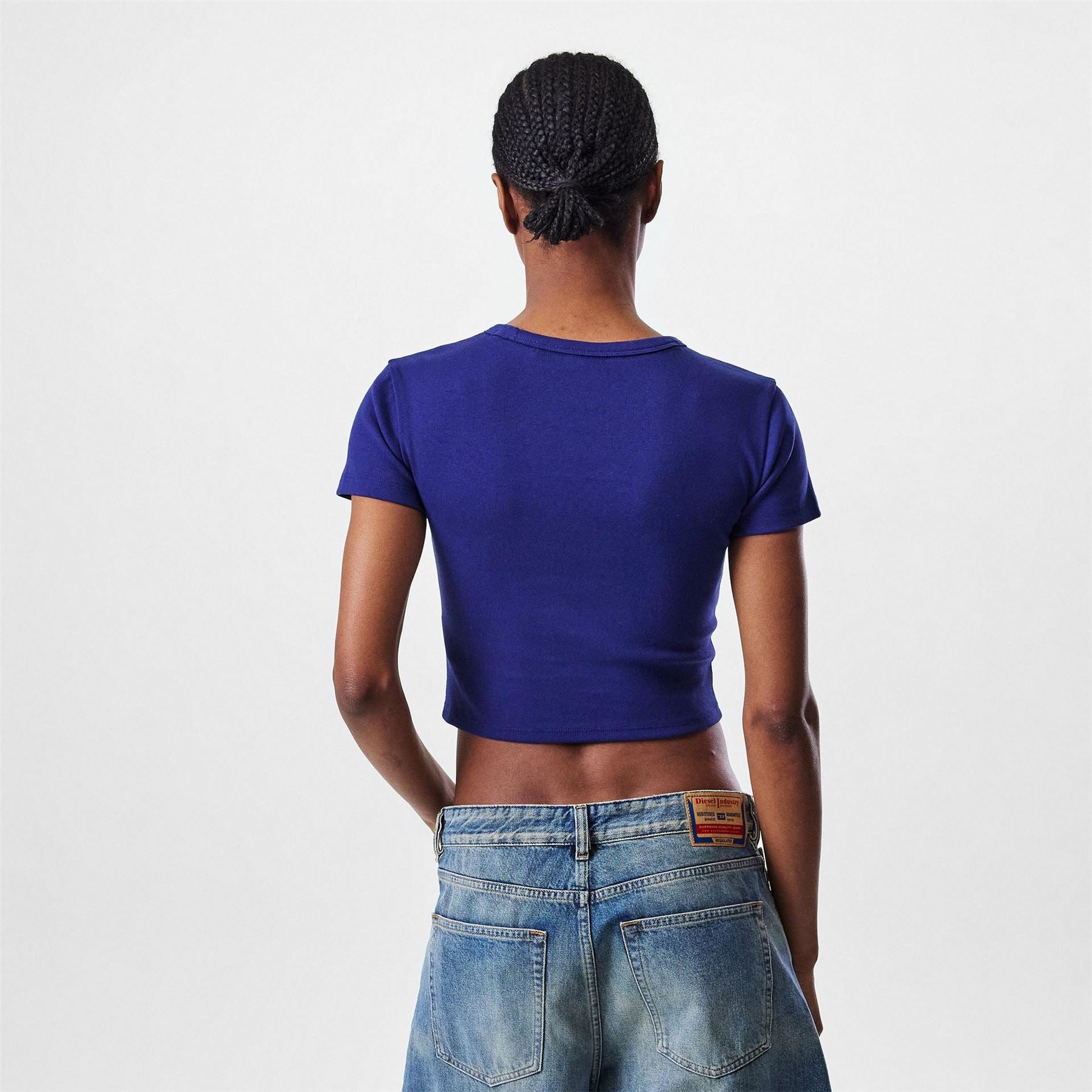 Hugo Cropped Crew Neck Regular Fit T-Shirt