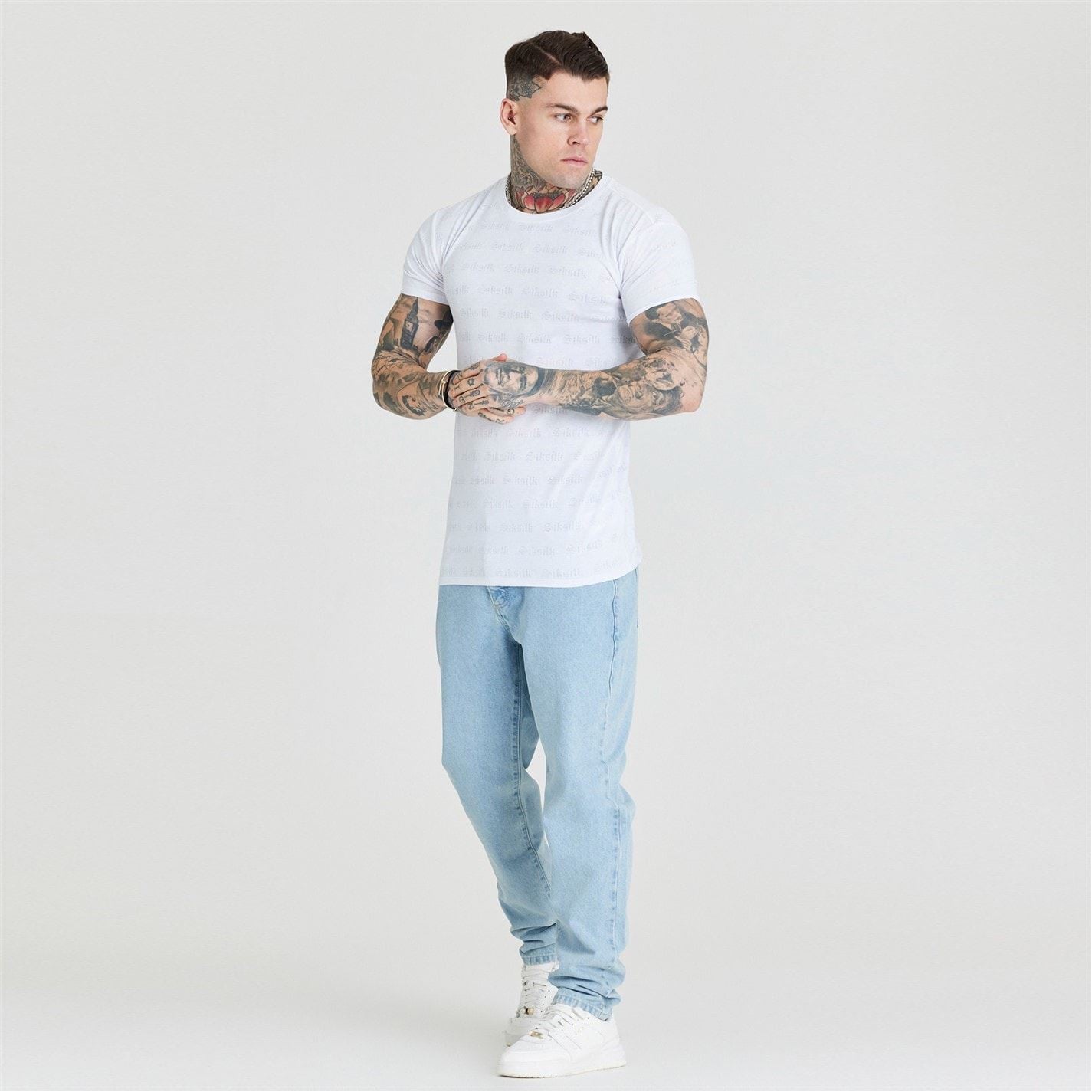 SikSilk Regular Fit Crew Neck T-Shirt