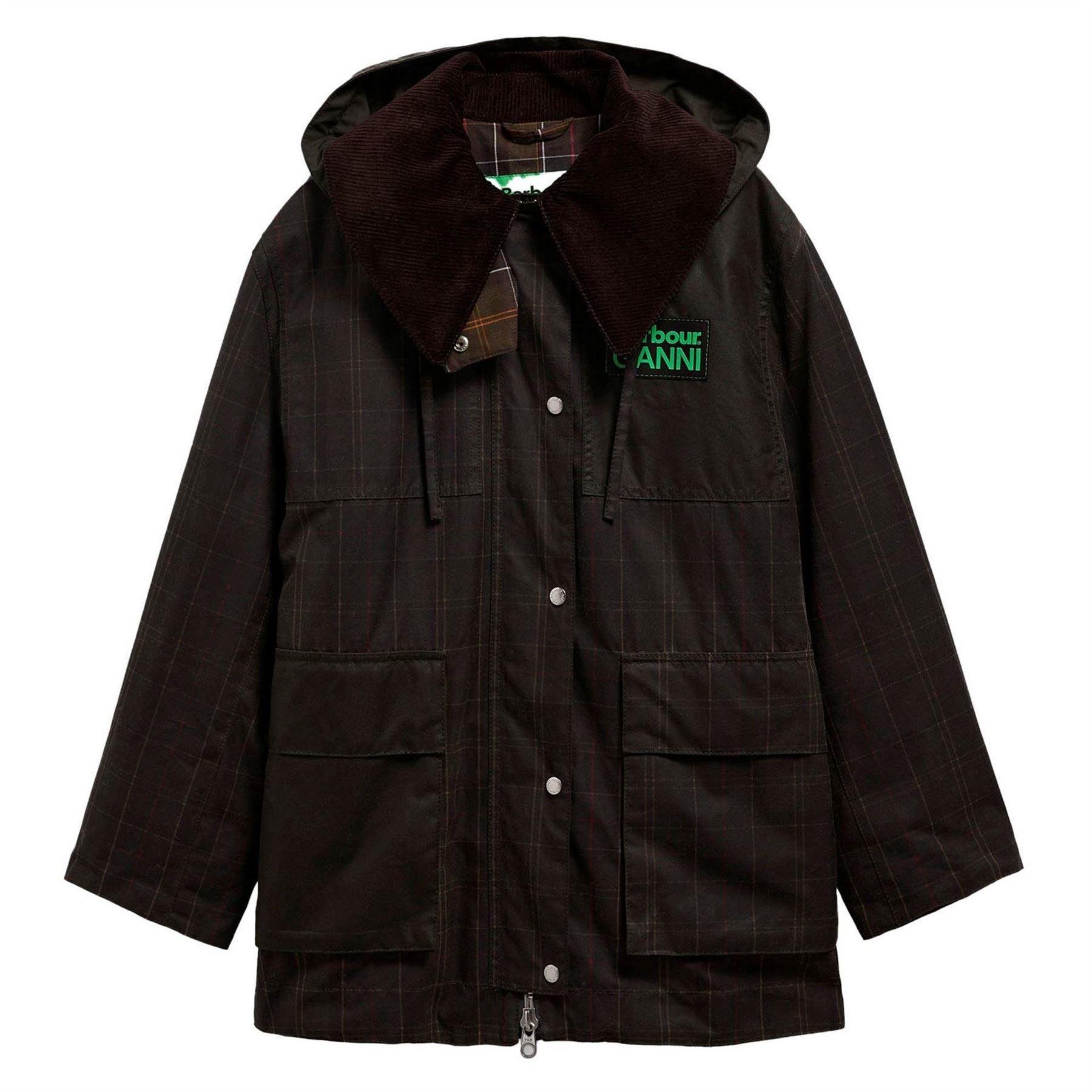 Barbour Hooded Tartan Wax Duffl