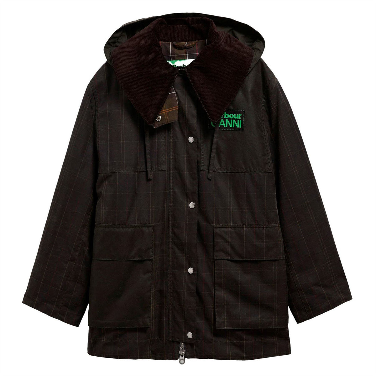 Barbour Hooded Tartan Wax Duffl