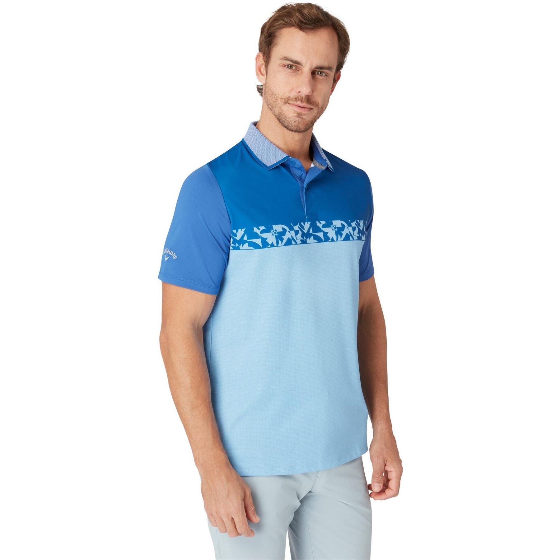 Callaway Oxford Short Sleeve Performance Polo Shirt