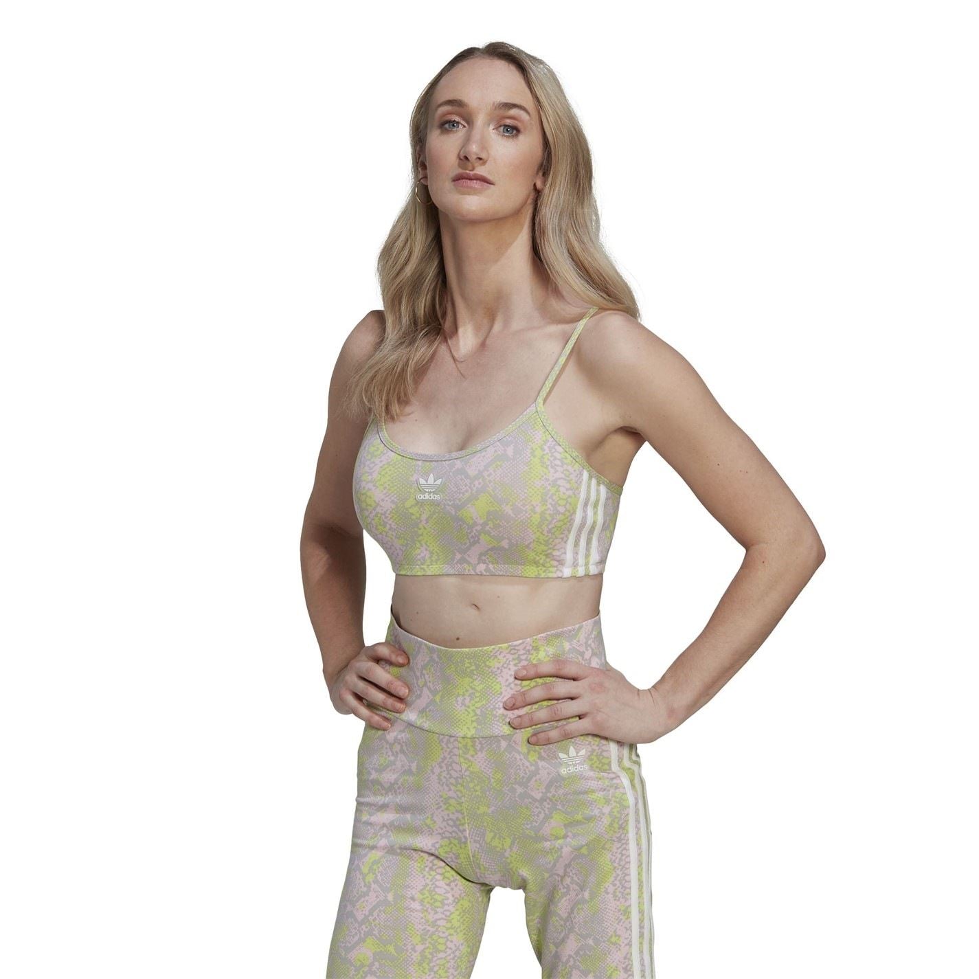 adidas Originals Cropped Scoop Neck Slim Fit Bra