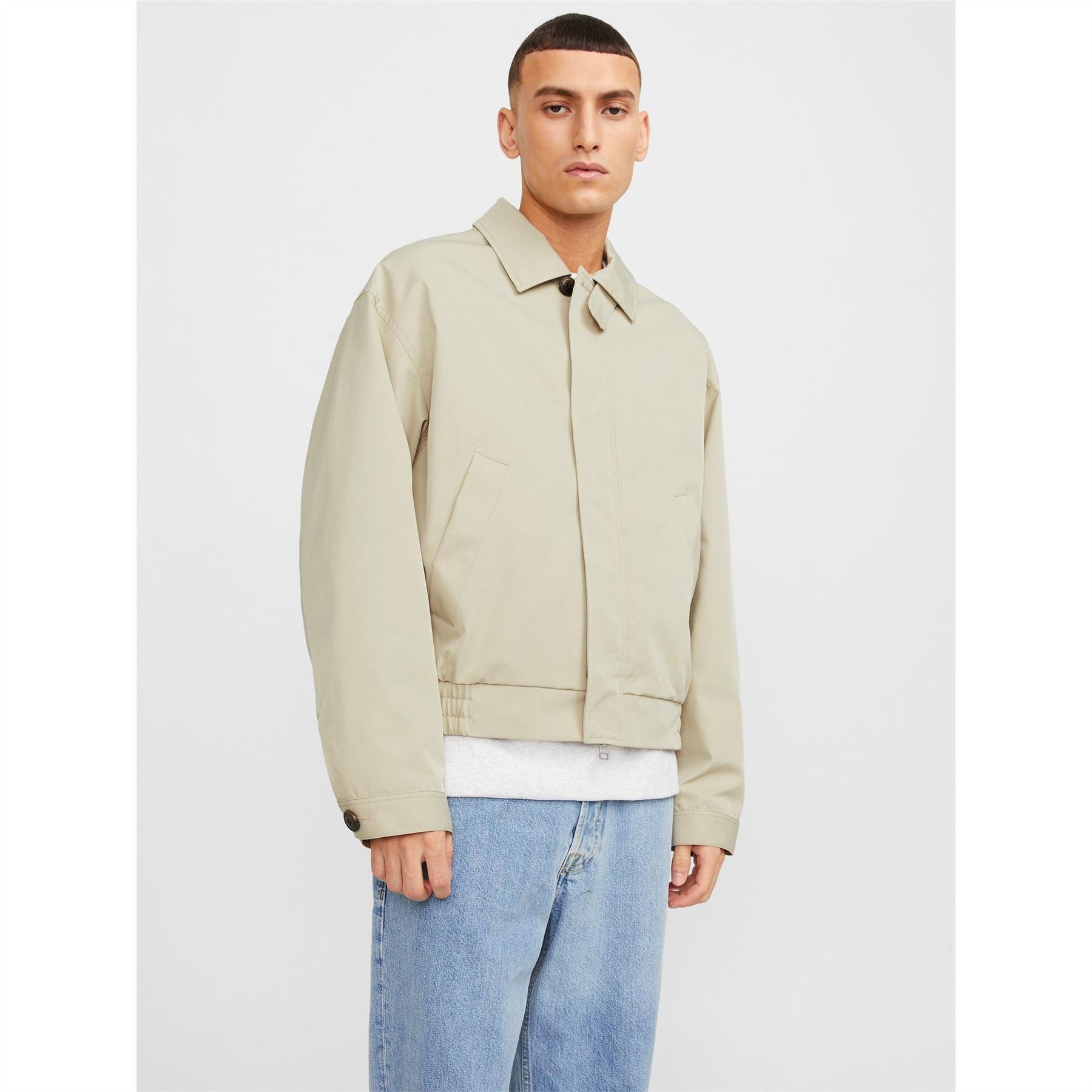 Jack and Jones Short Relaxed Fit Harrington Jacket