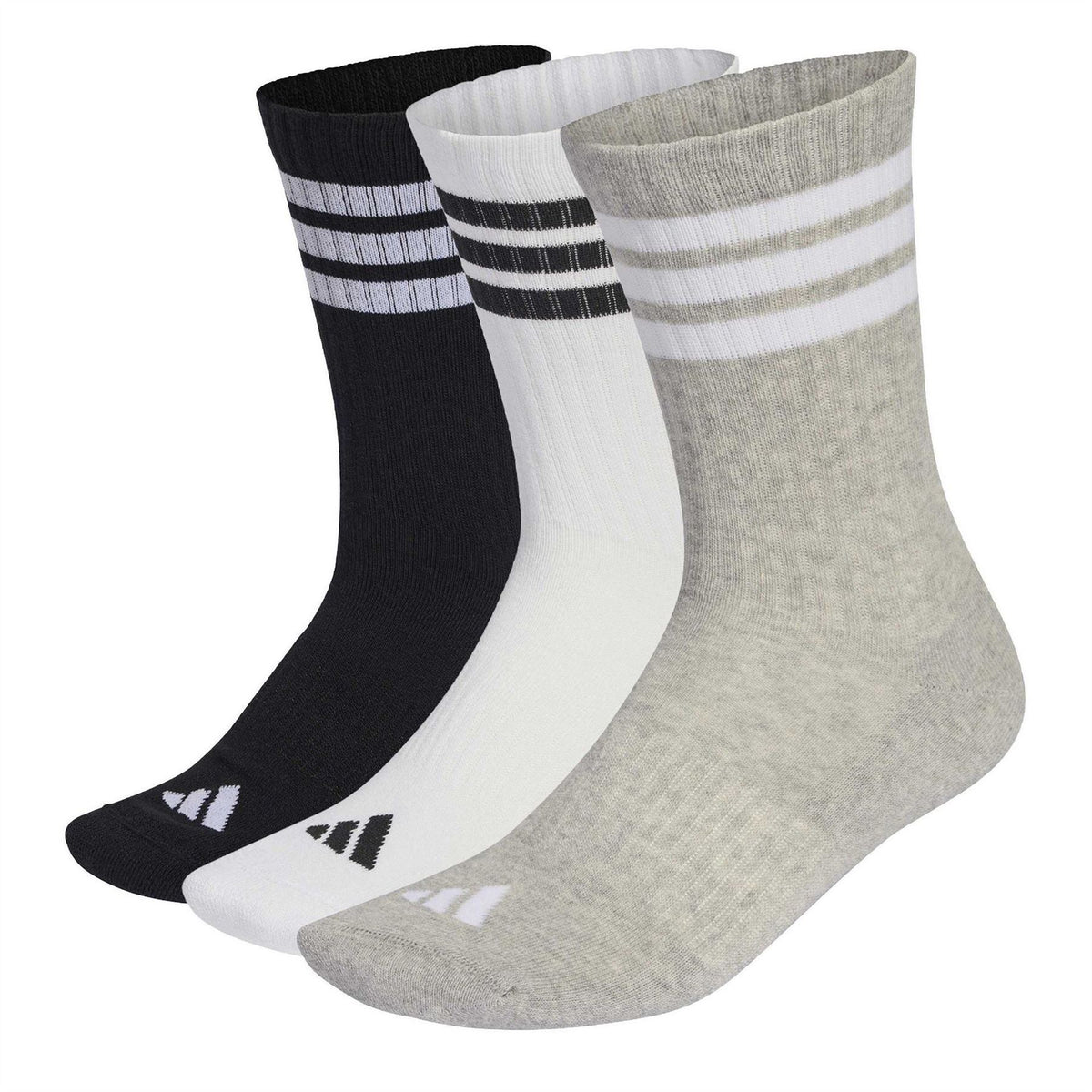 adidas 3 Pack Crew Socks Adults