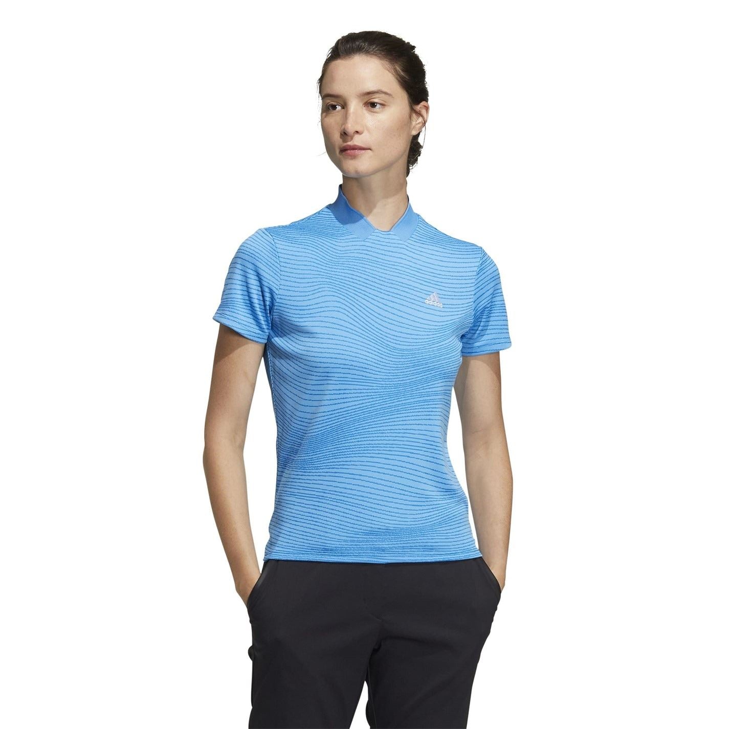 adidas Womens Made To Be Remade Rib Collar Polo Shirt