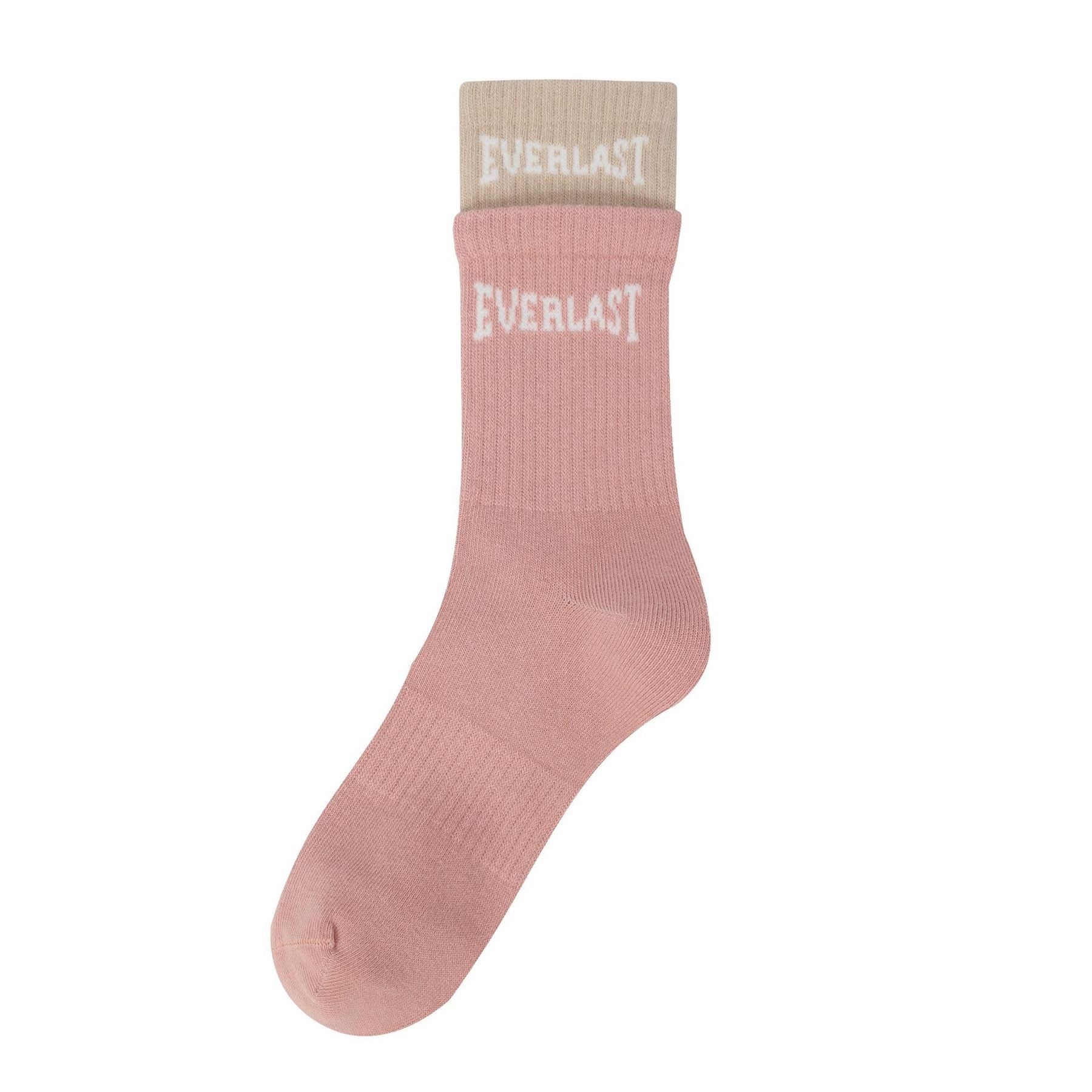Everlast 2 Pack Rib Lettering Crew Socks