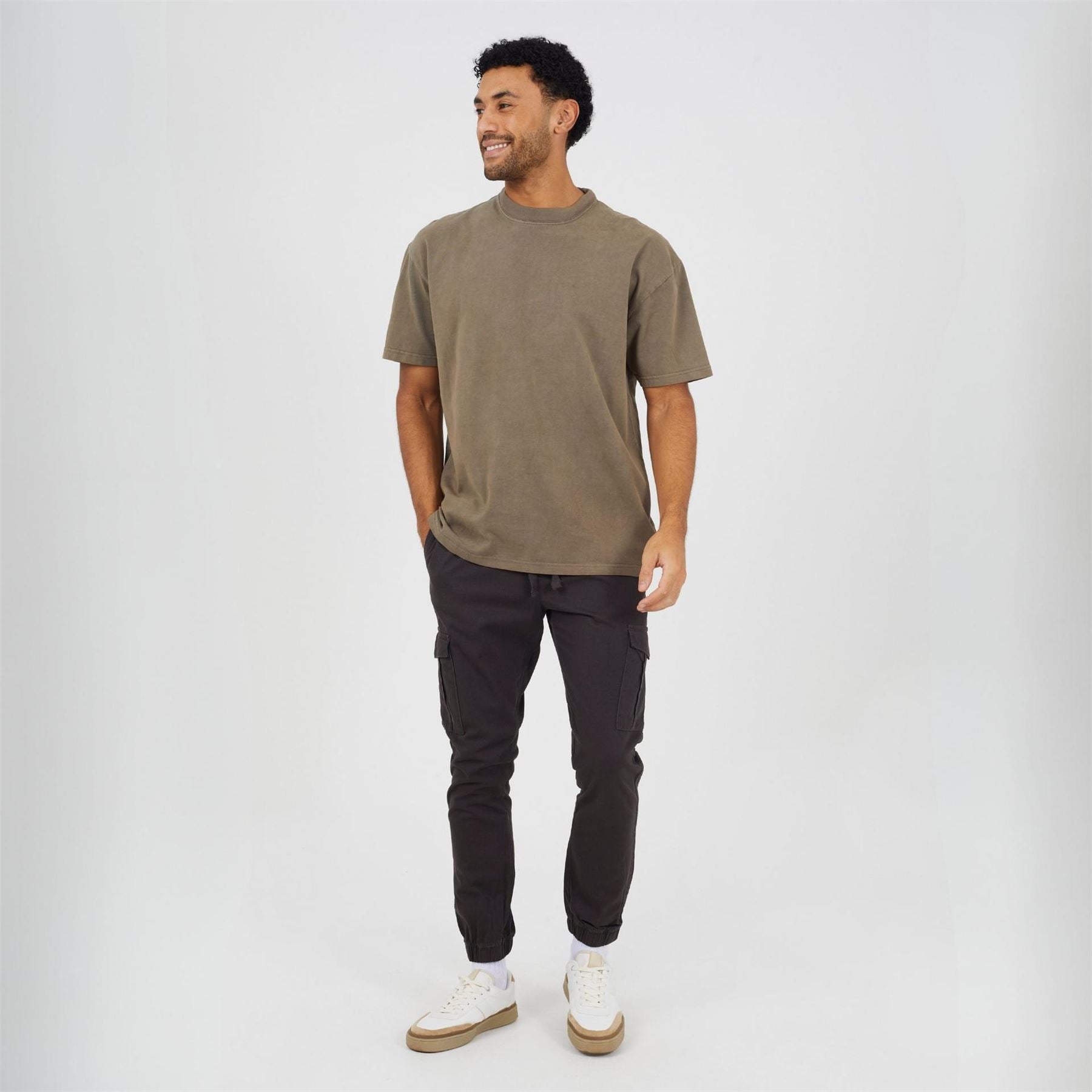 Brave Soul Twill Solid Patterned Combat Cargo Pants