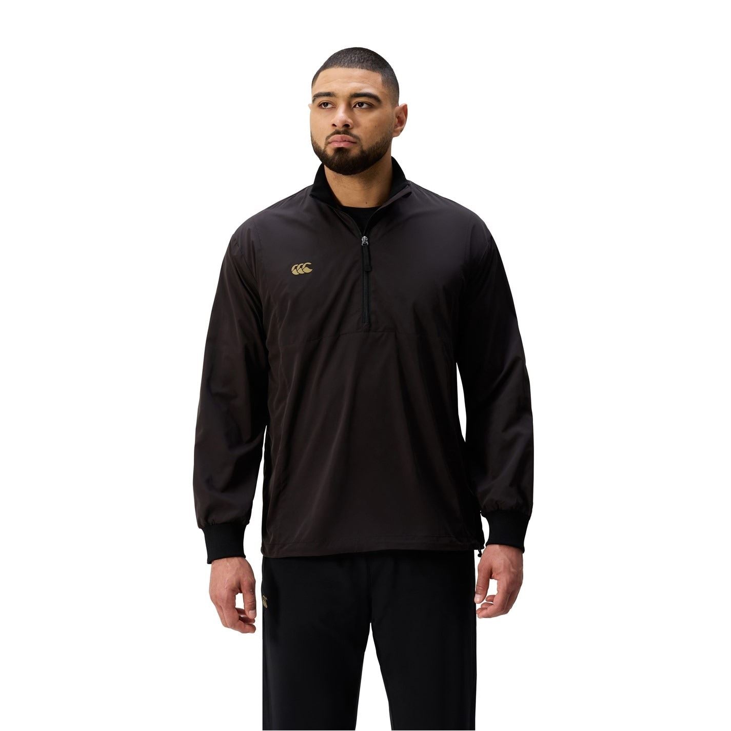 Canterbury Temp Solid Patterned Ribbed Cuff Track Jacket