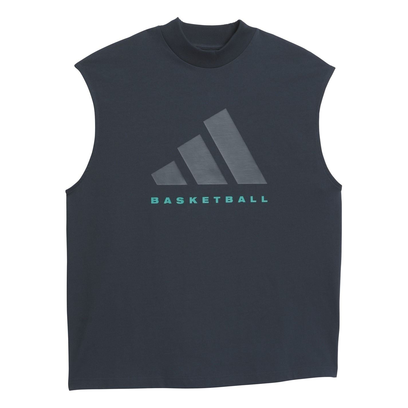 adidas Adi Printed Logo Mock Neck Sleeveless Box Tank