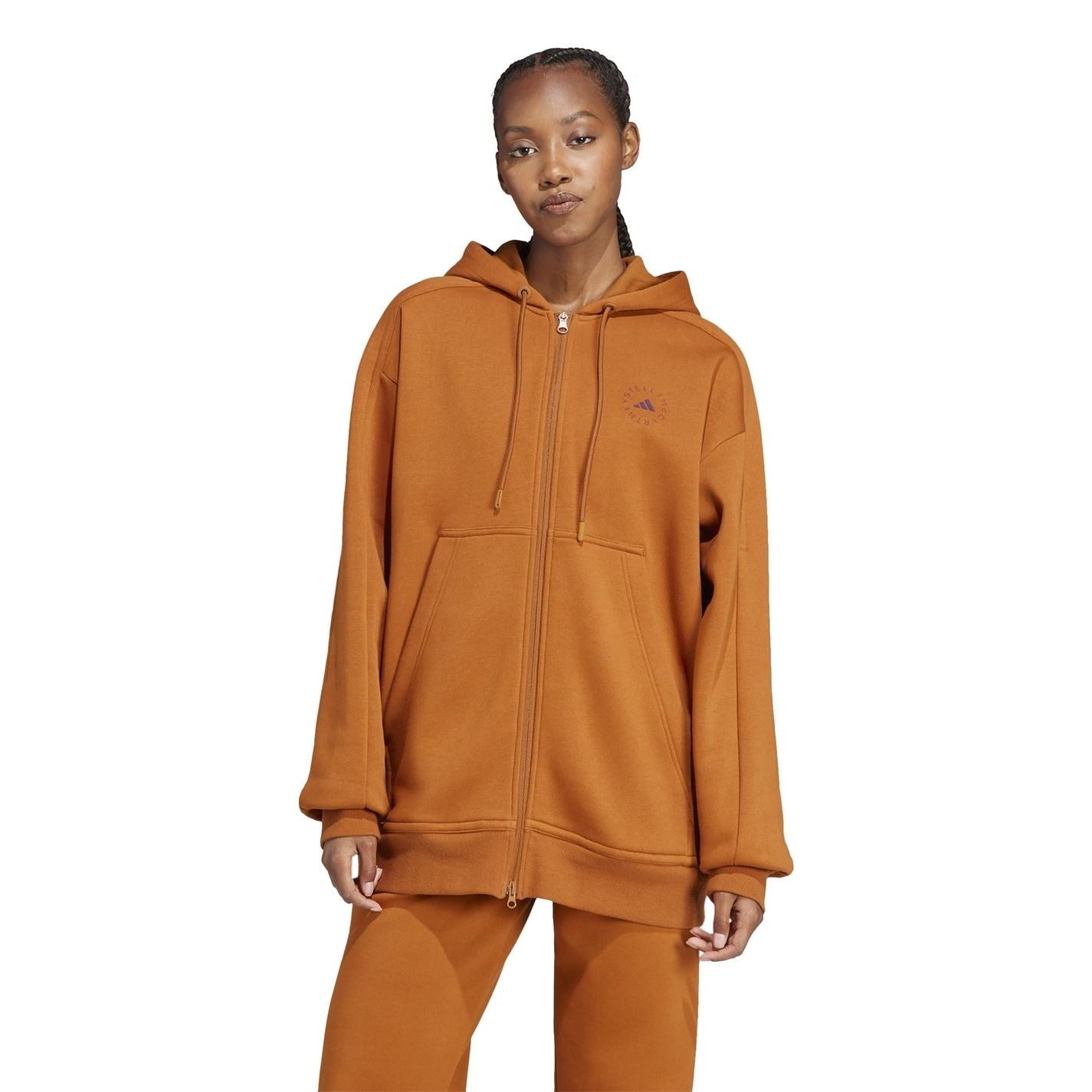 adidas Oversize Drop Shoulder Hooded Sweatshirt