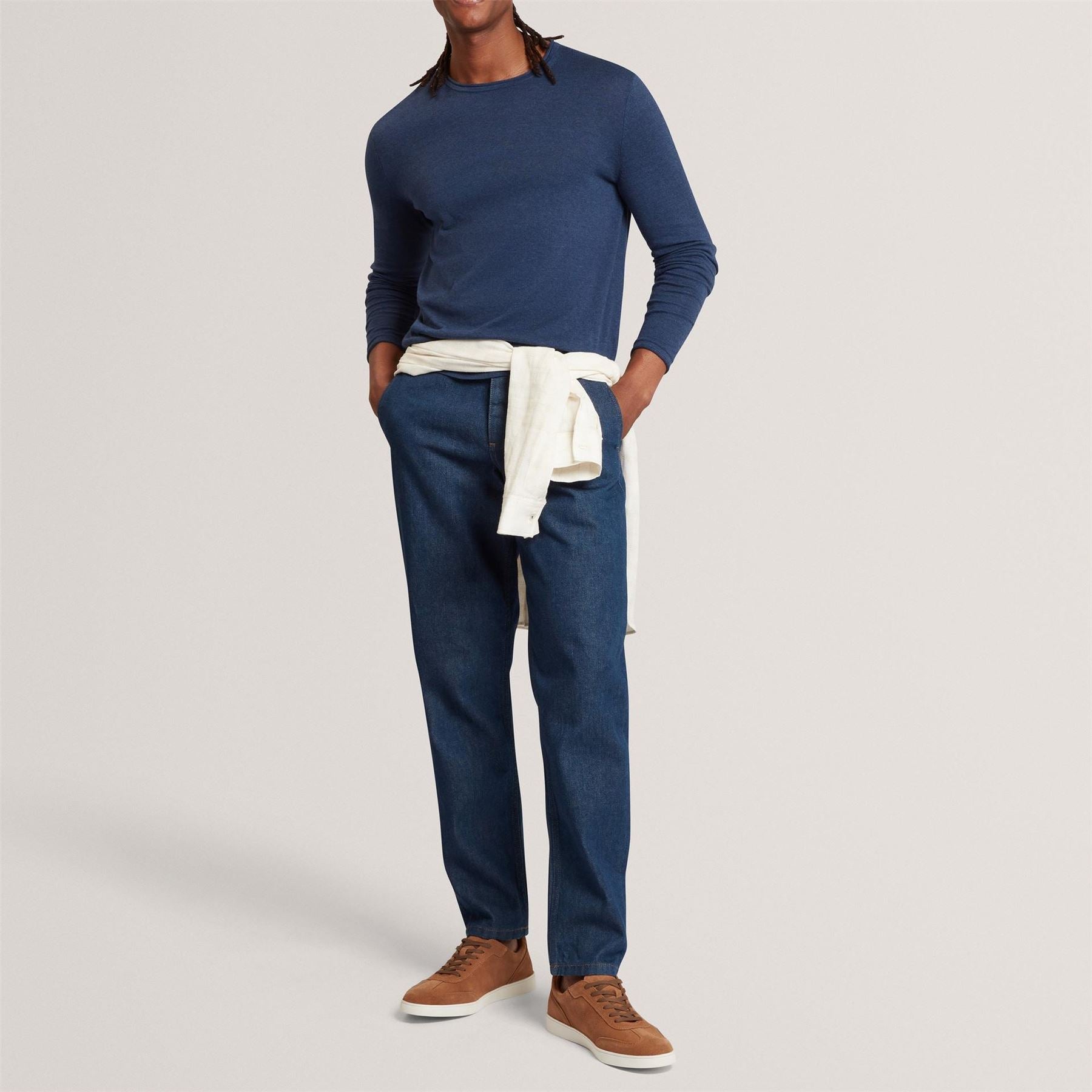 Ted Baker Linen Blend Crew Neck Jumper