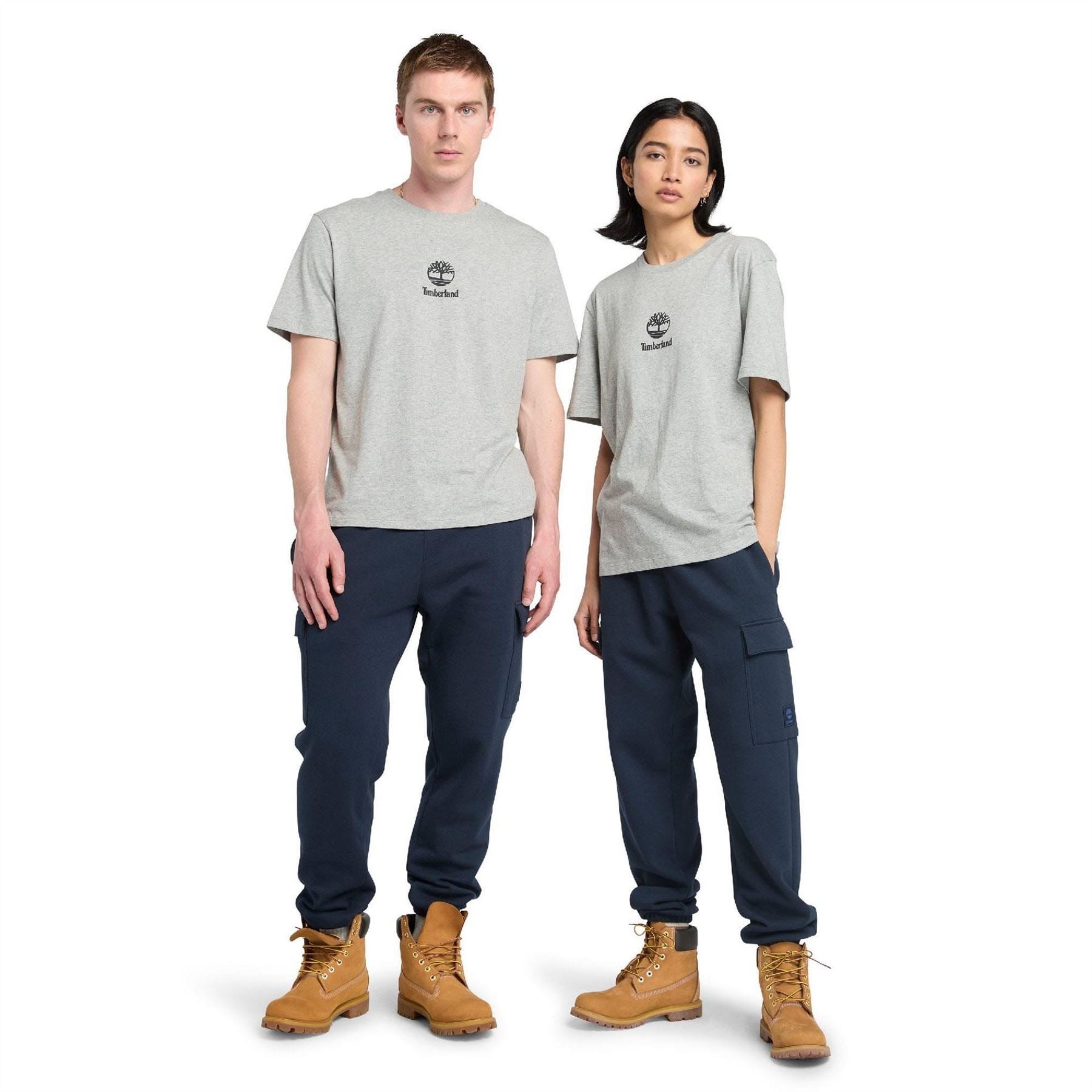 Timberland Print Stack Logo Short Sleeve T Shirt
