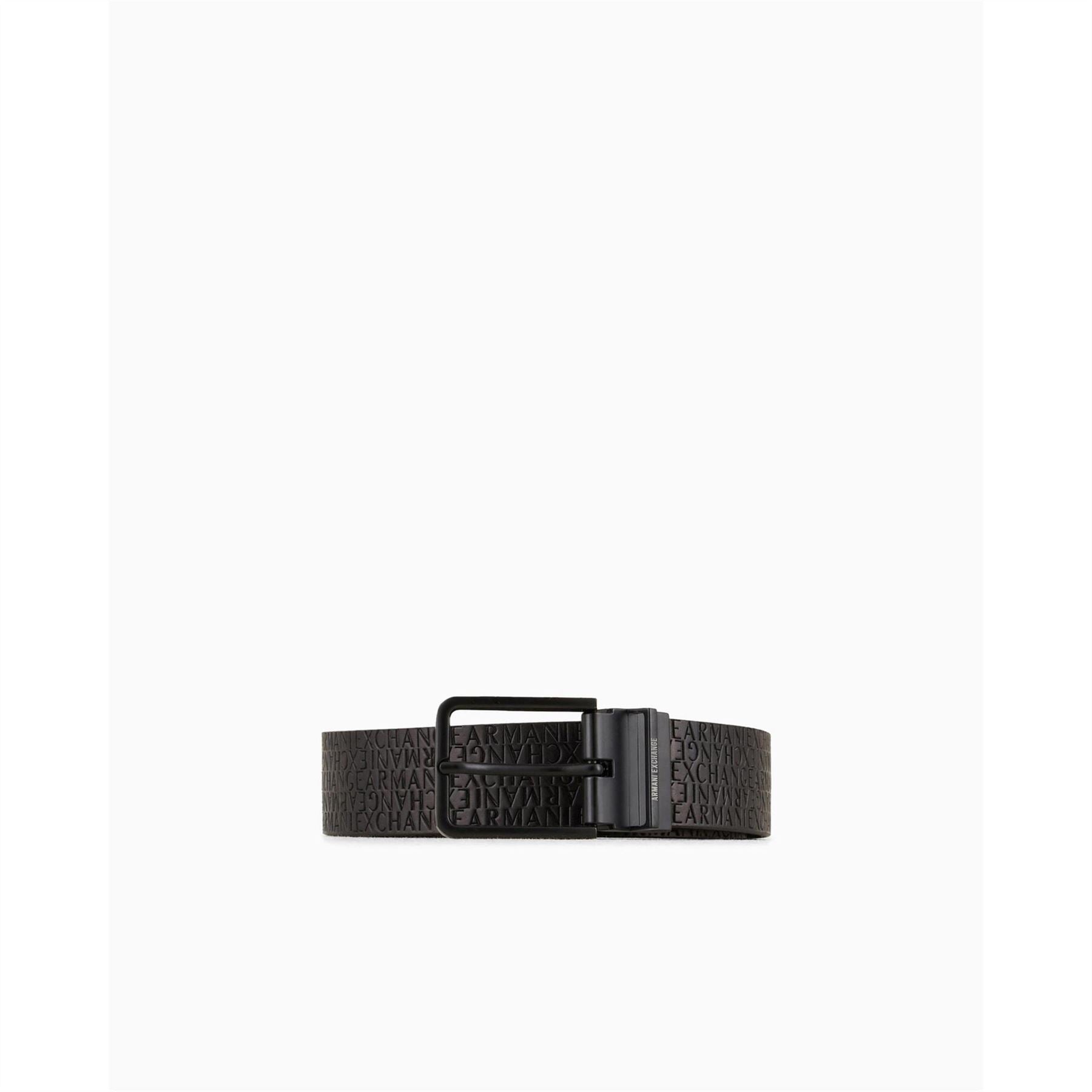 Armani Exchange Leather Pin Buckle Belt
