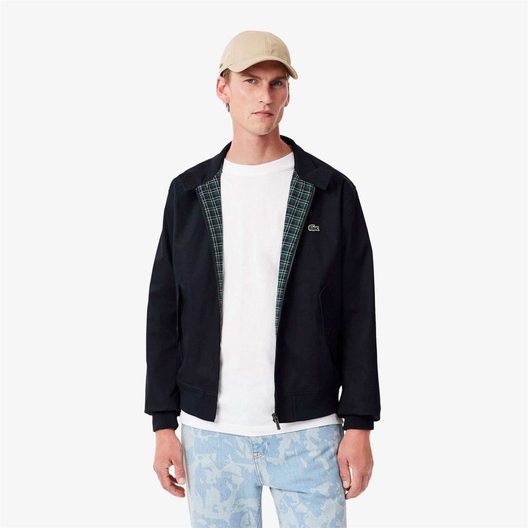 Lacoste Twill Cotton Long Sleeve Harrington Jacket