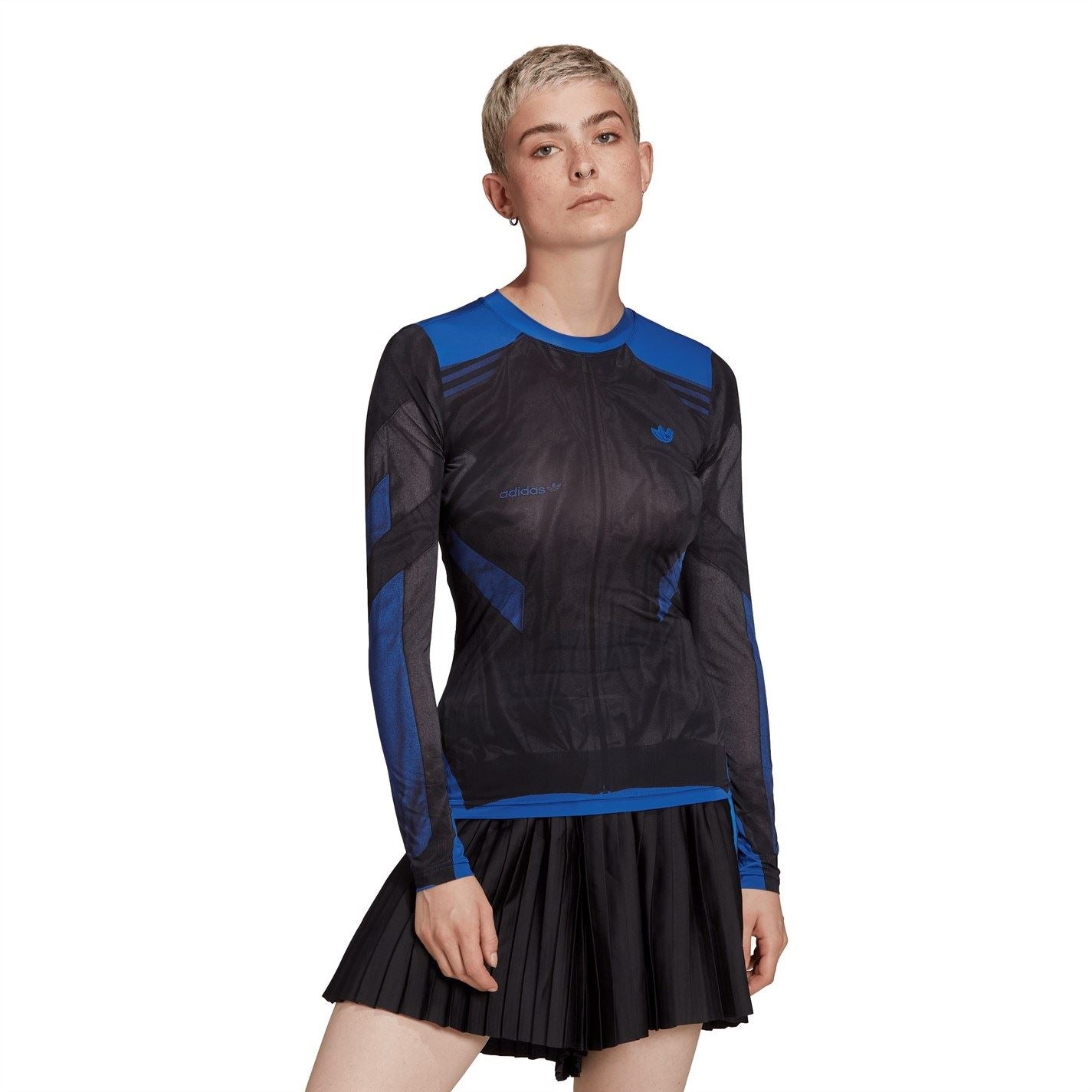 adidas Originals Regular Fit Crew Neck Long Sleeve T-Shirt