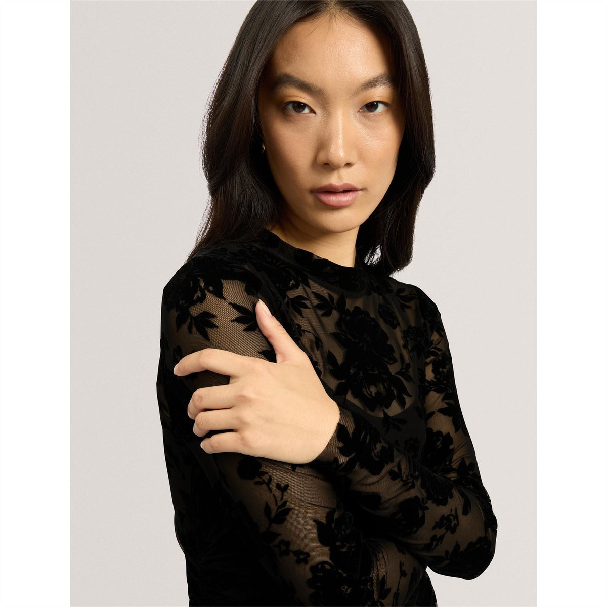 Ted Baker Mesh Midi Dress Ld64