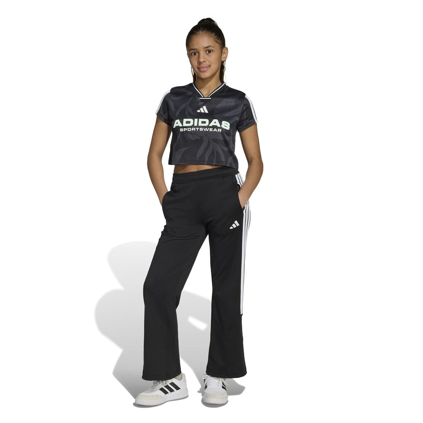 adidas House Of Tiro Colors Of Football Crop T-Shirt Juniors