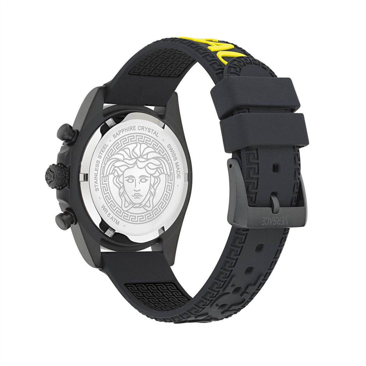 Versace Sn71 Rubber Single Wrap Strap Analogue Fashion Watch